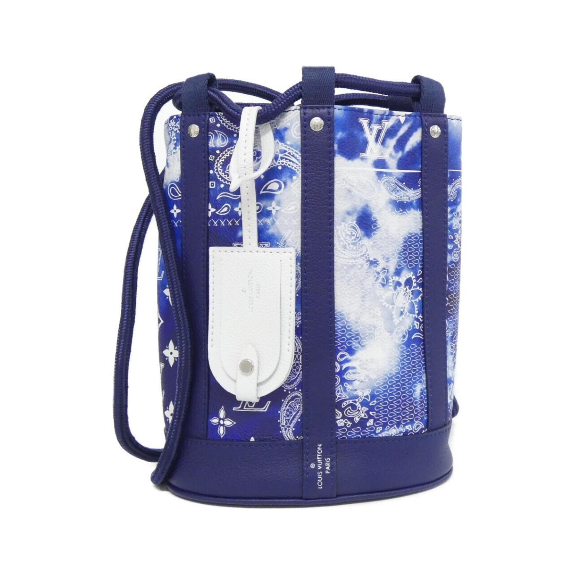 Louis Vuitton Blue Leather Shoulder Bag