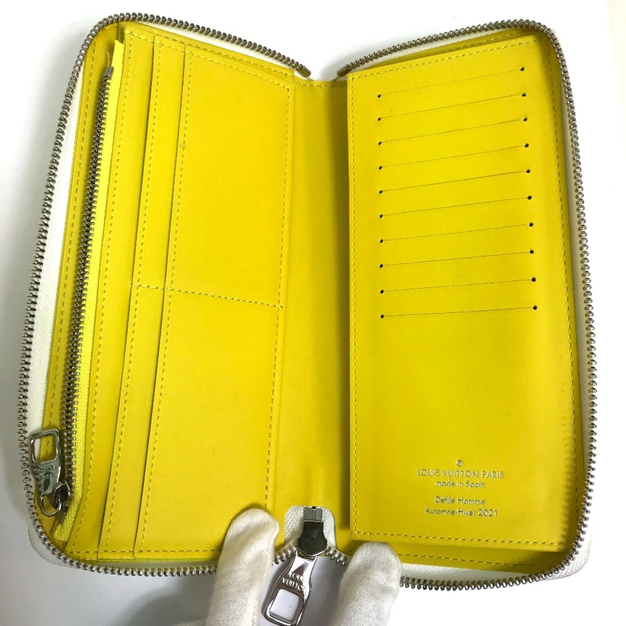 Louis Vuitton Yellow Leather Long Wallet