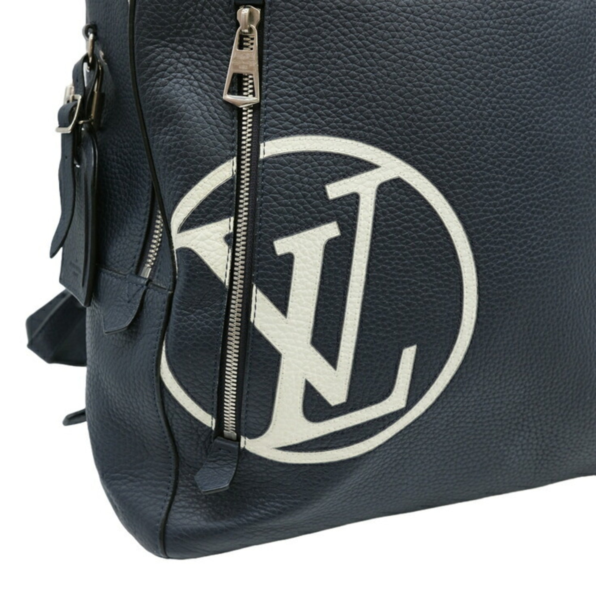 Louis Vuitton Dark Navy Leather Backpack
