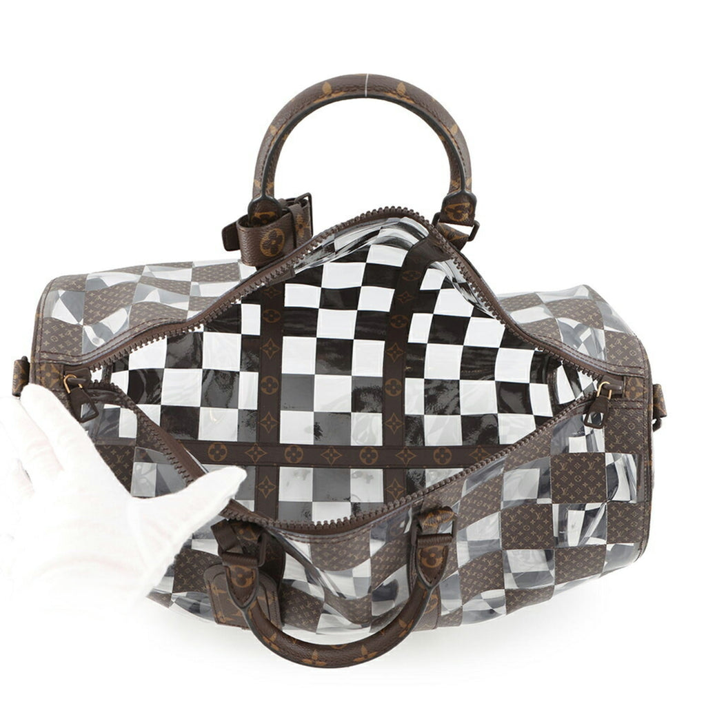 Louis Vuitton Brown Clear Pvc Boston Bag