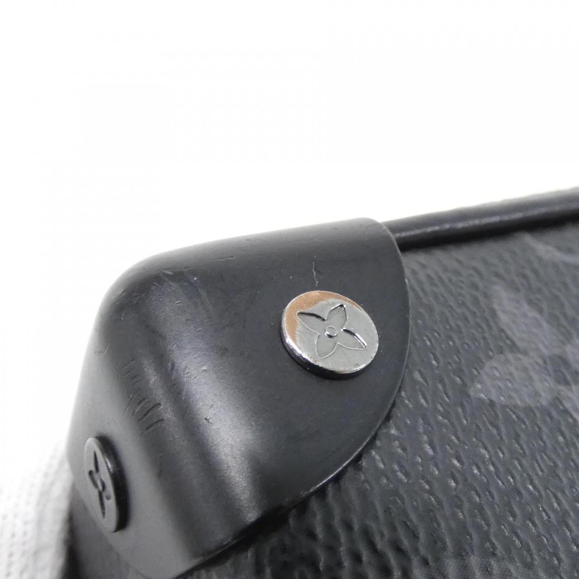 Louis Vuitton Black Coated Canvas Shoulder Bag