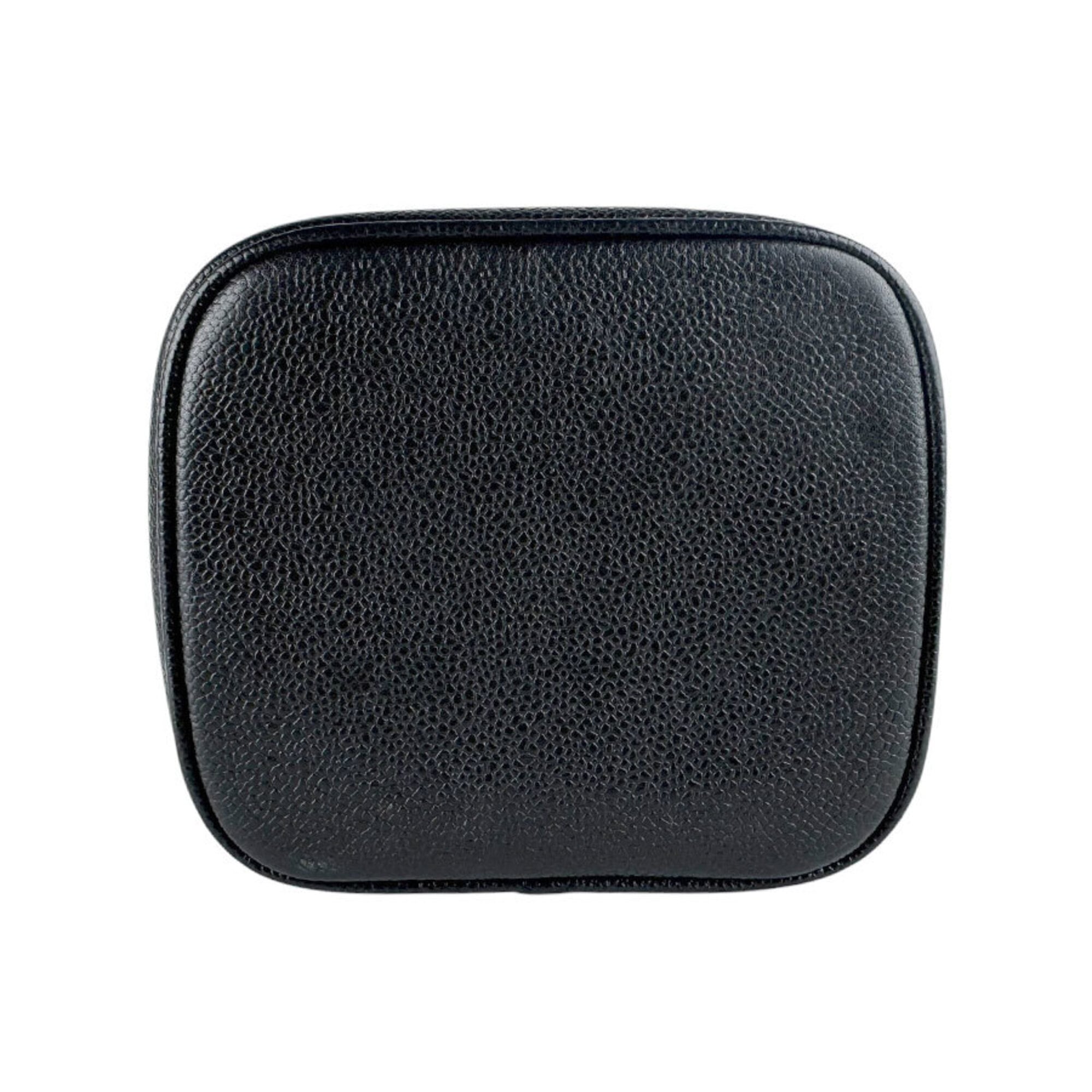 Chanel Black Grained Calfskin Handbag Vanity Bag