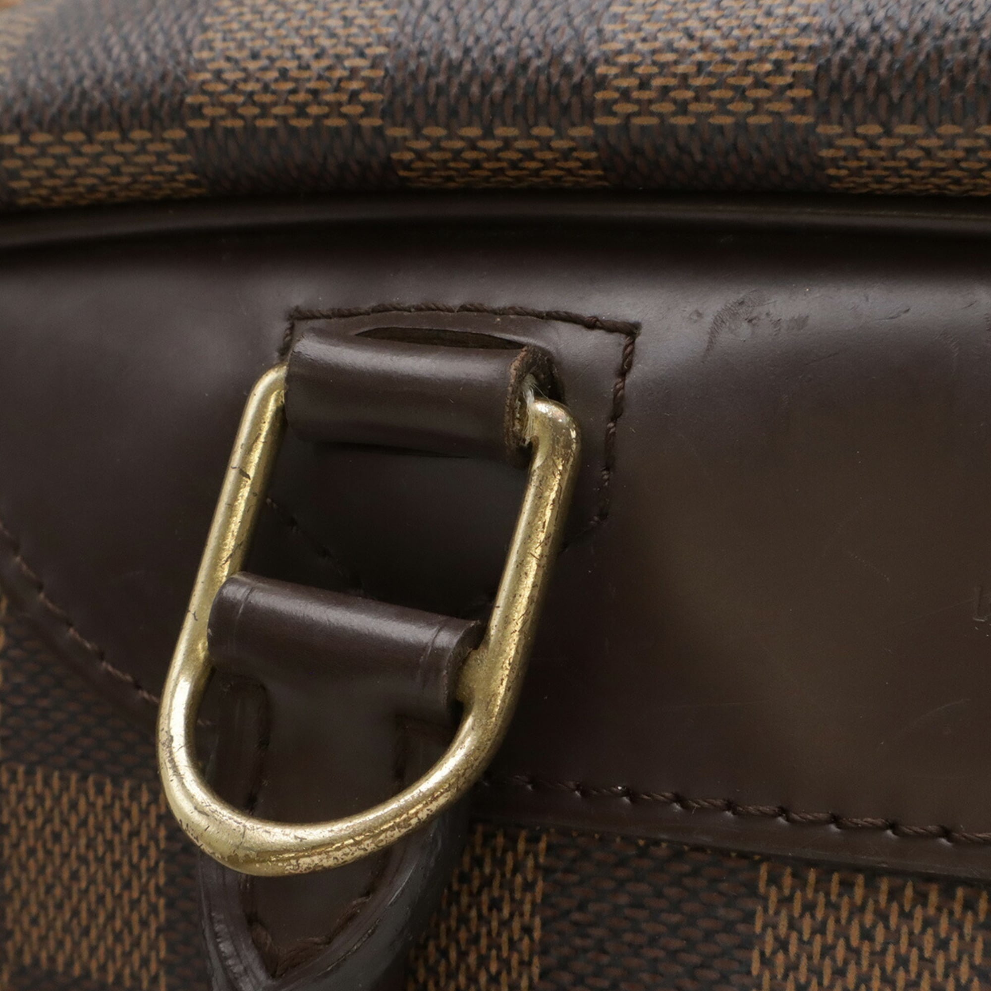 Louis Vuitton Brown Damier Canvas Pvc Handbag