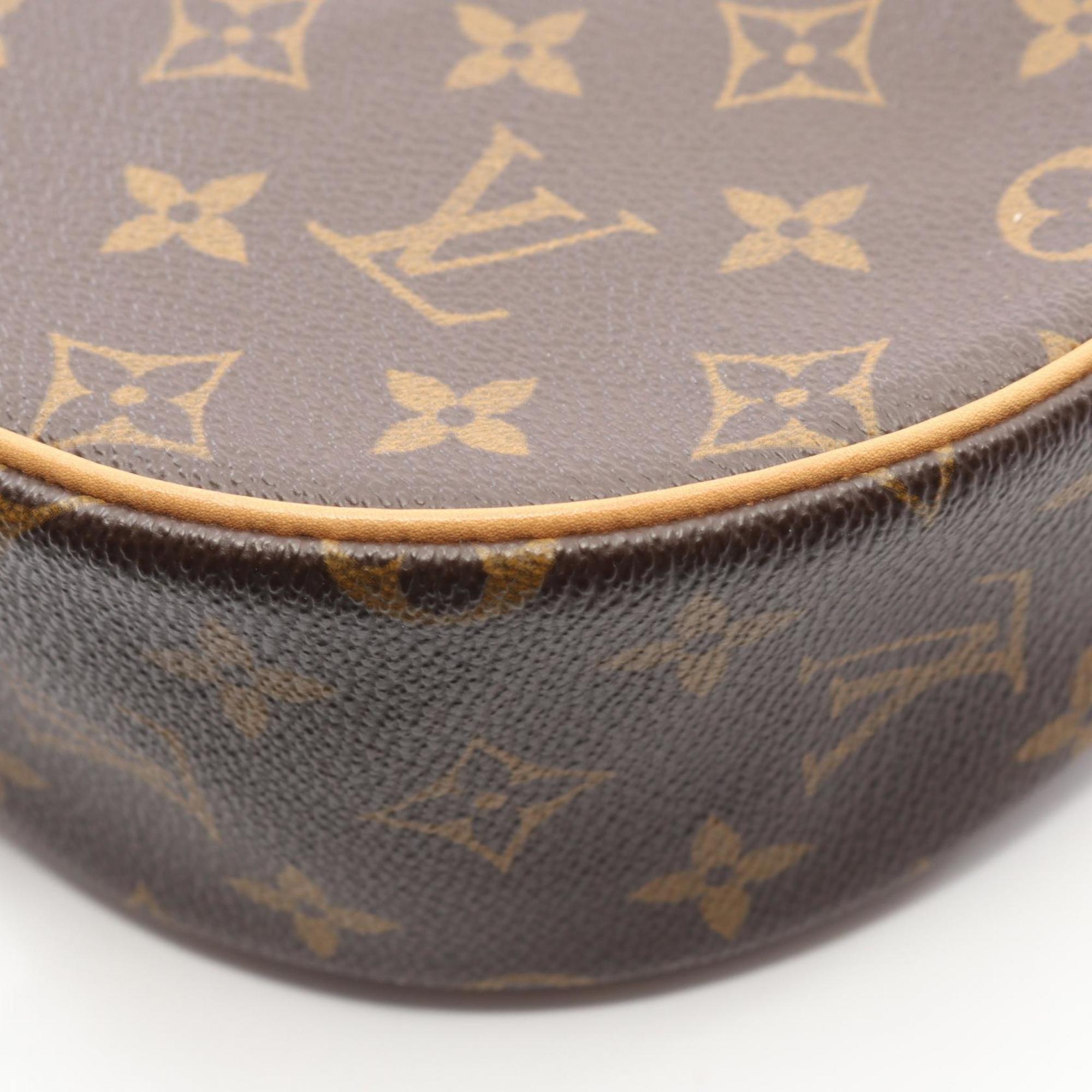 Louis Vuitton Brown Monogram Coated Canvas Leather Shoulder Bag