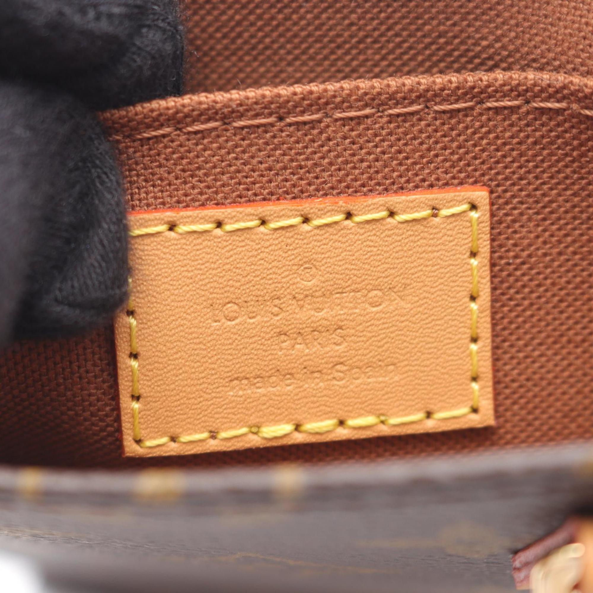Louis Vuitton Brown Coated Canvas Leather Handbag