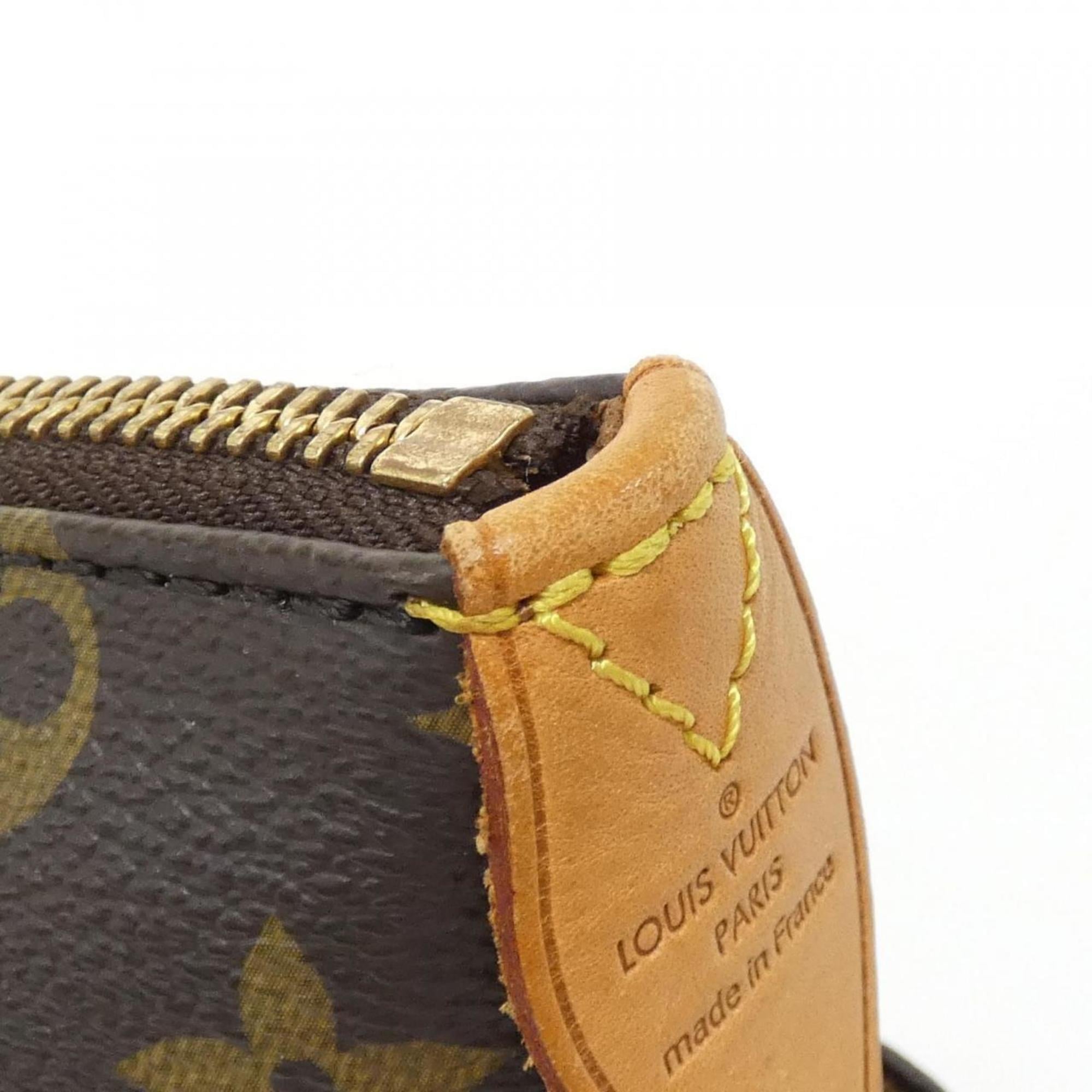 Louis Vuitton Marron Coated Canvas Handbag