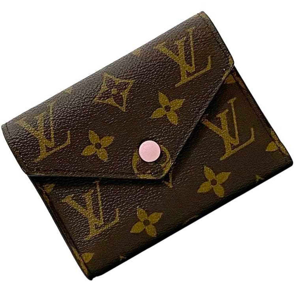Louis Vuitton Brown Monogram Pink Rose Ballerine Monogram Wallet (Tri-Fold)