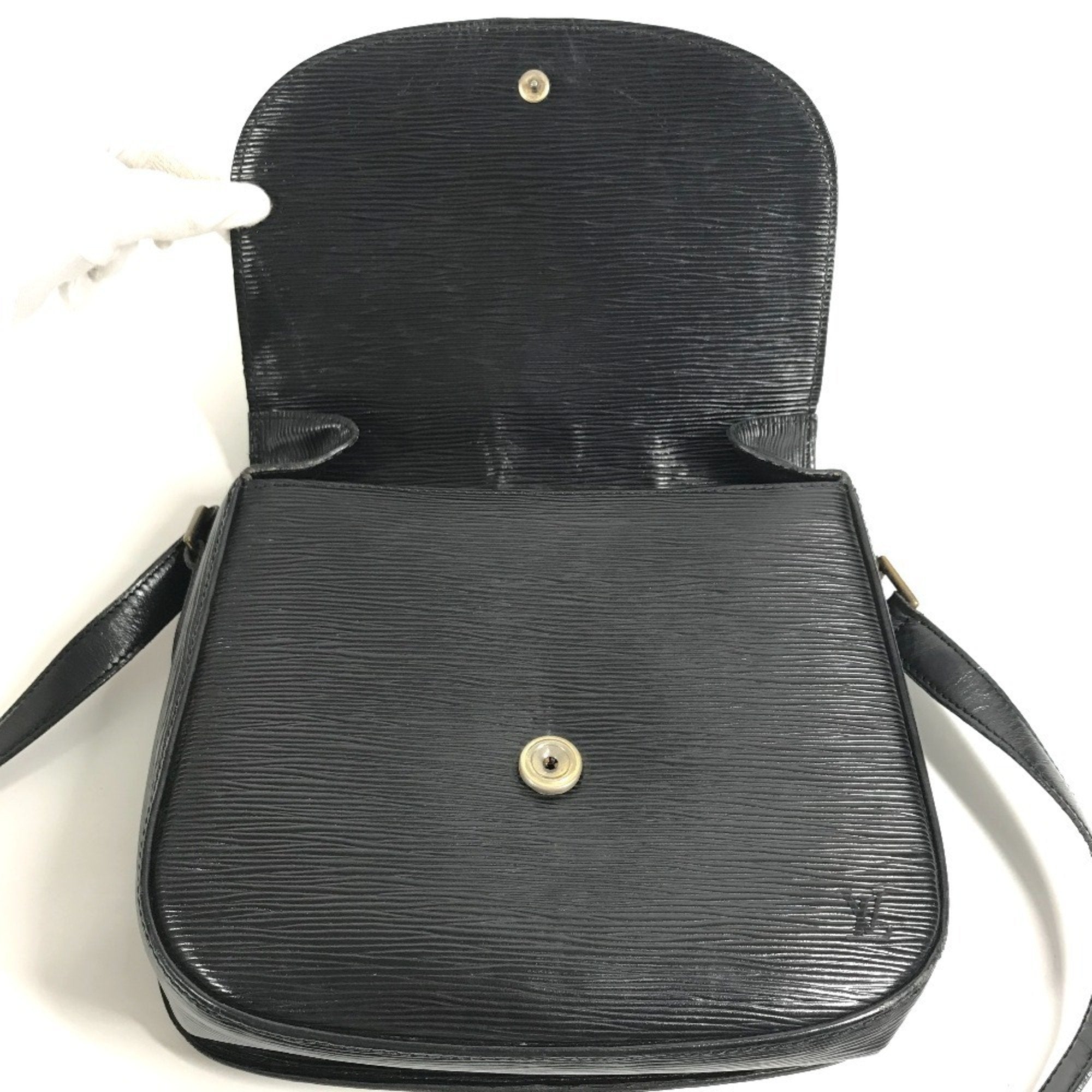 Louis Vuitton Black Noir Epi Leather Shoulder Bag