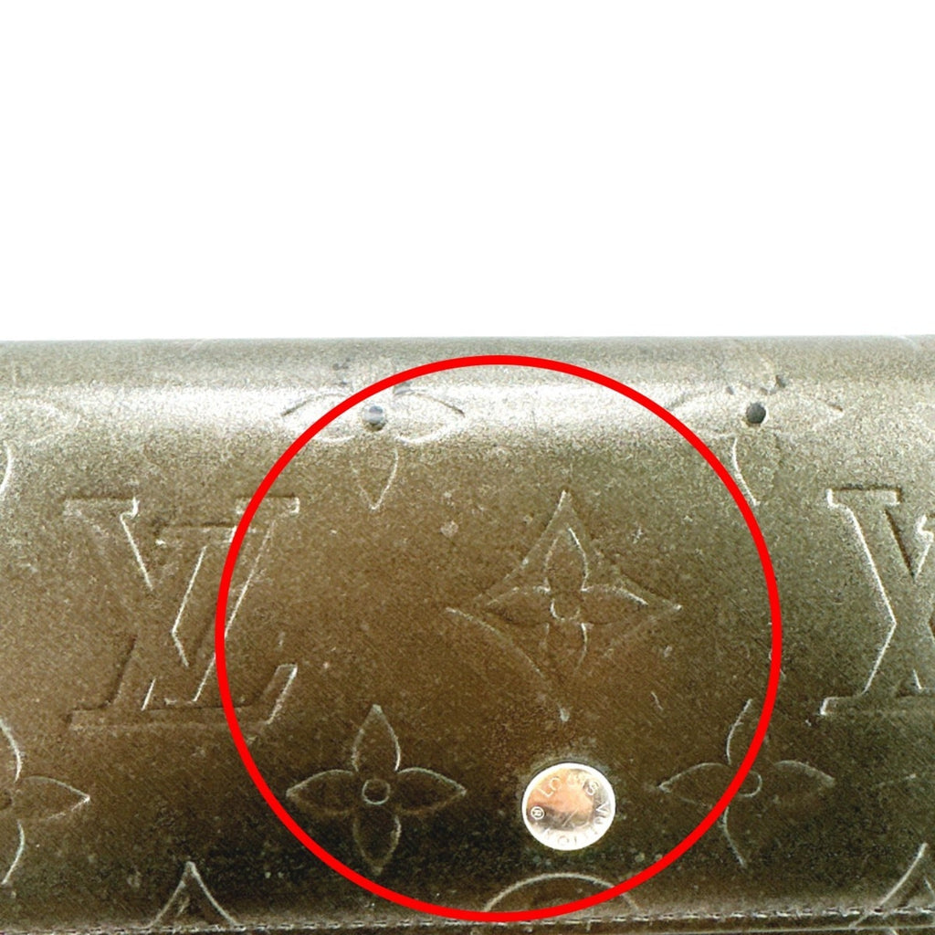 Louis Vuitton Monogram Mat Black Noir Monogram Mat Wallet (Tri-Fold)