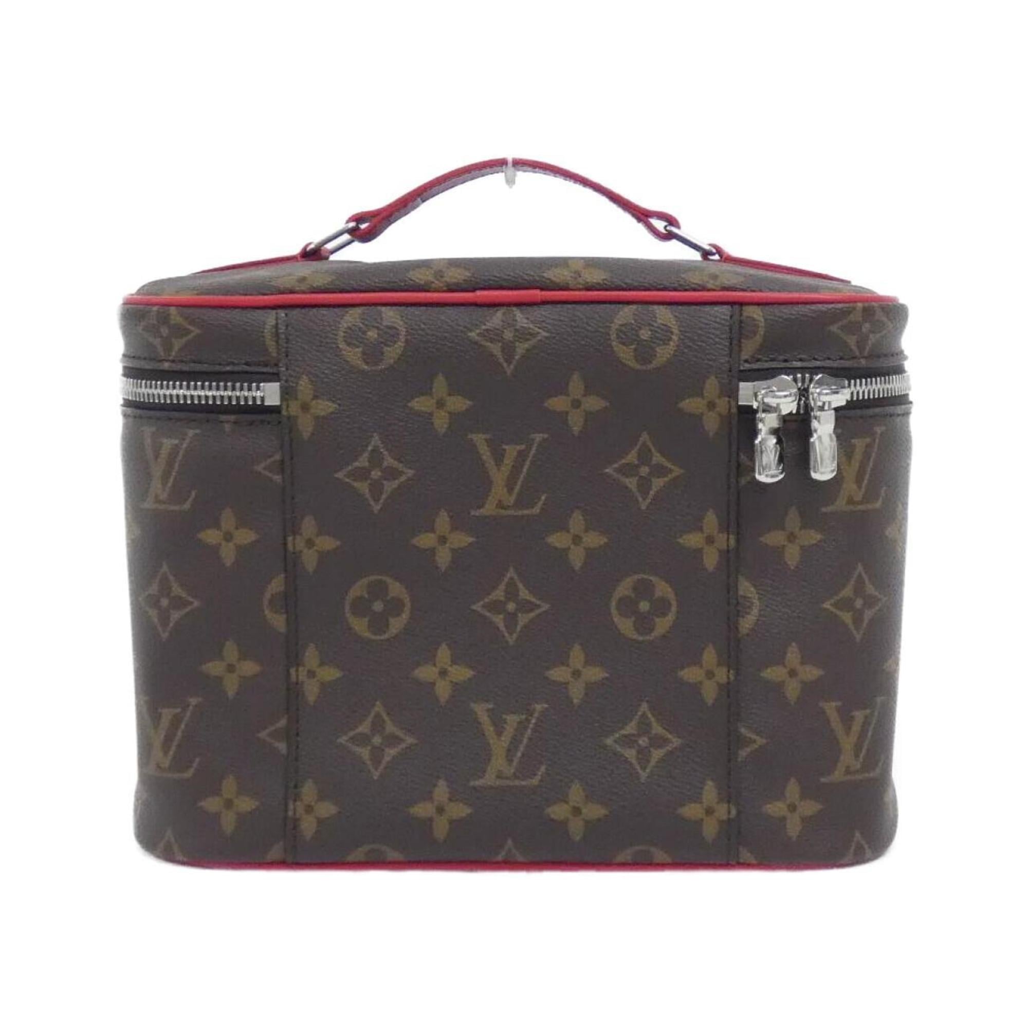 Louis Vuitton Marron Monogram Red Color Coated Canvas Handbag