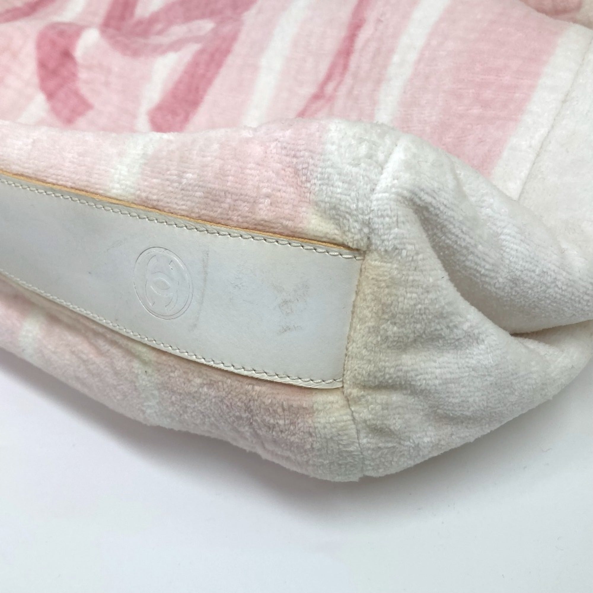 Chanel Pink Cotton Shoulder Bag