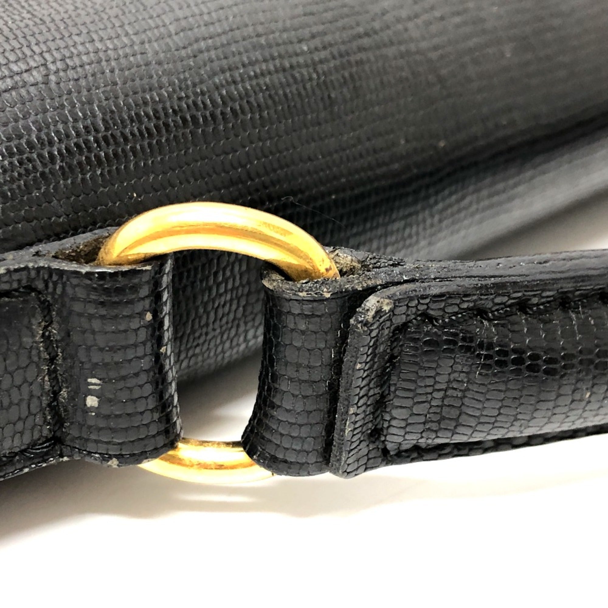 Celine Black Leather Shoulder Bag