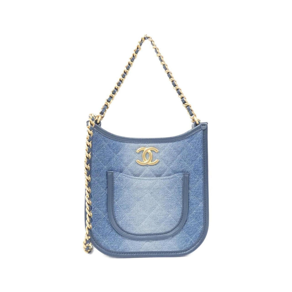 Chanel Blue Denim Shoulder Bag