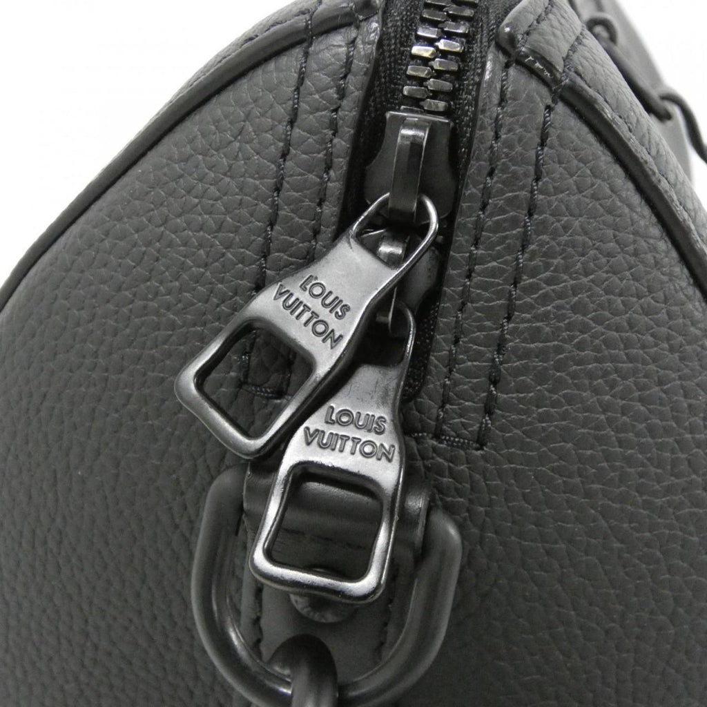 Louis Vuitton Black Leather Shoulder Bag
