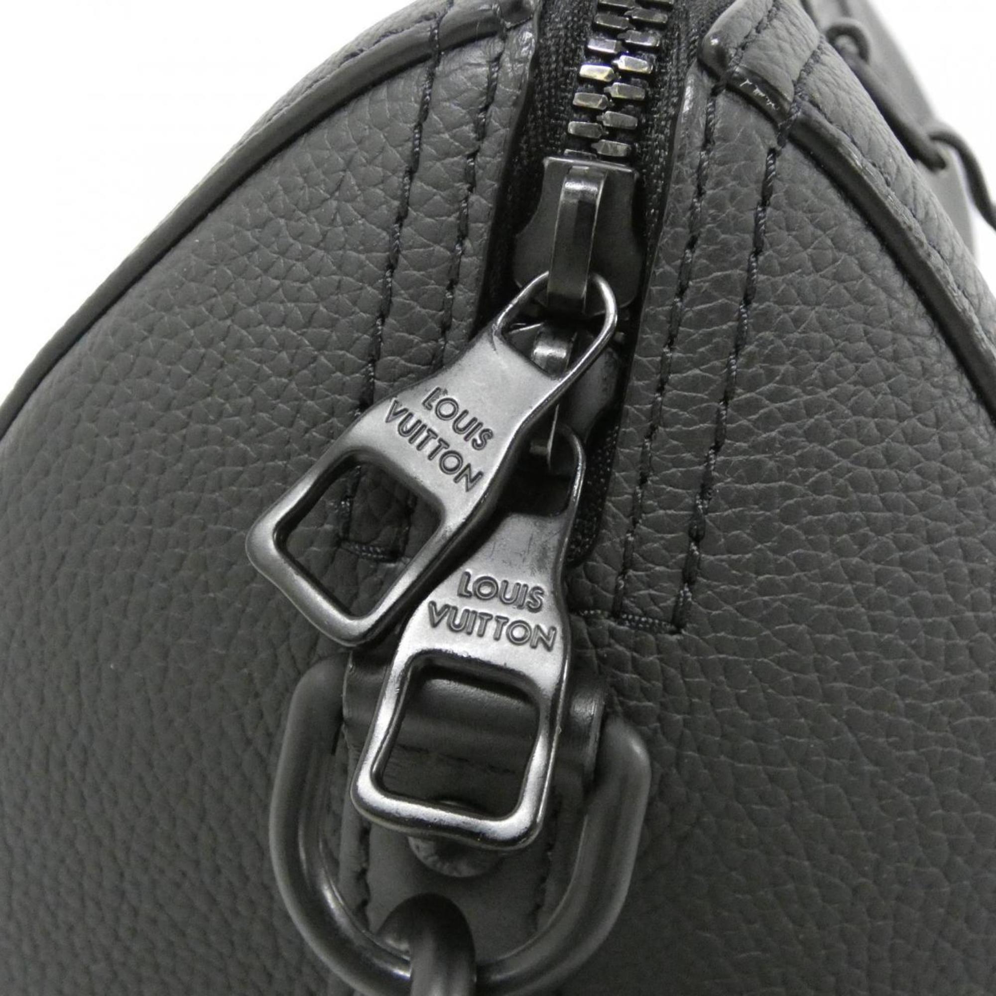 Louis Vuitton Black Leather Shoulder Bag