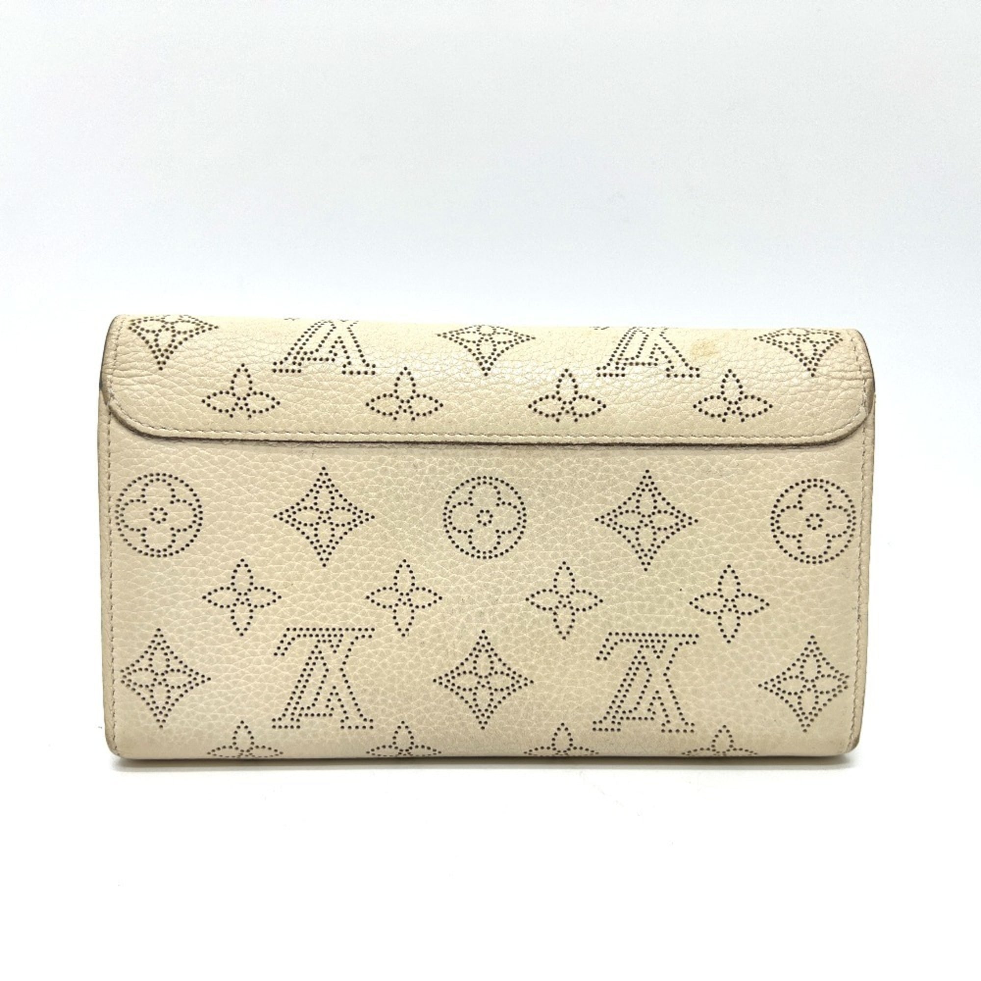 Louis Vuitton White Leather Long Wallet