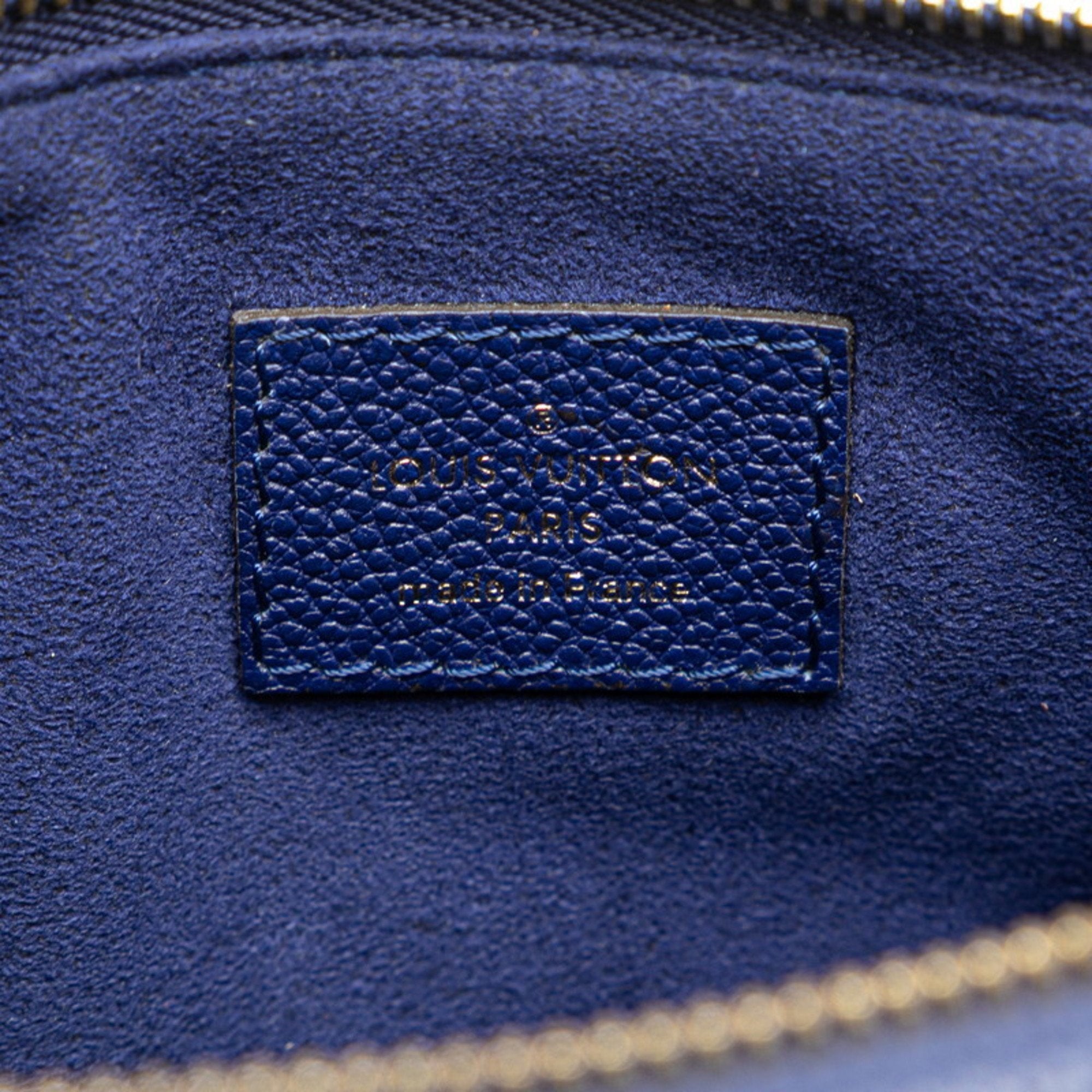 Louis Vuitton Blue Leather Shoulder Bag