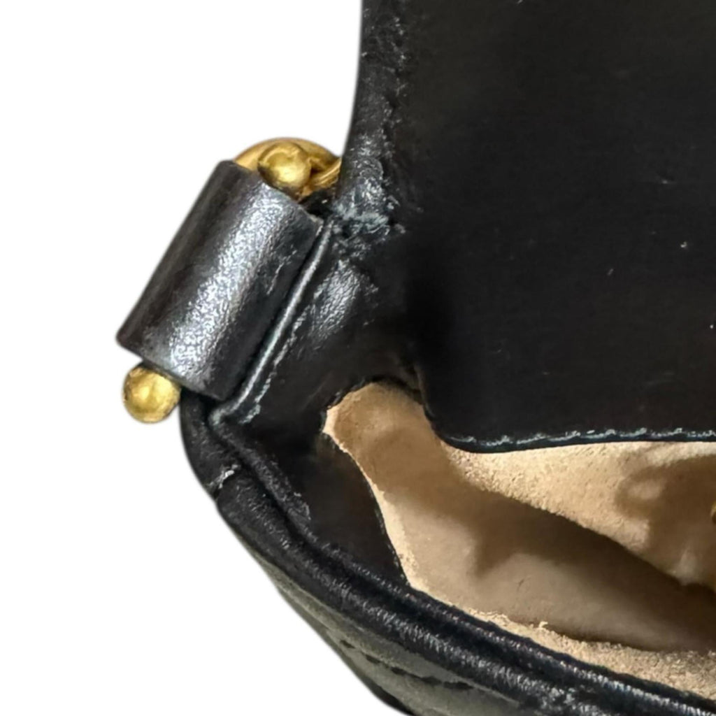 Gucci Black Leather Shoulder Bag (Pre-Owned)