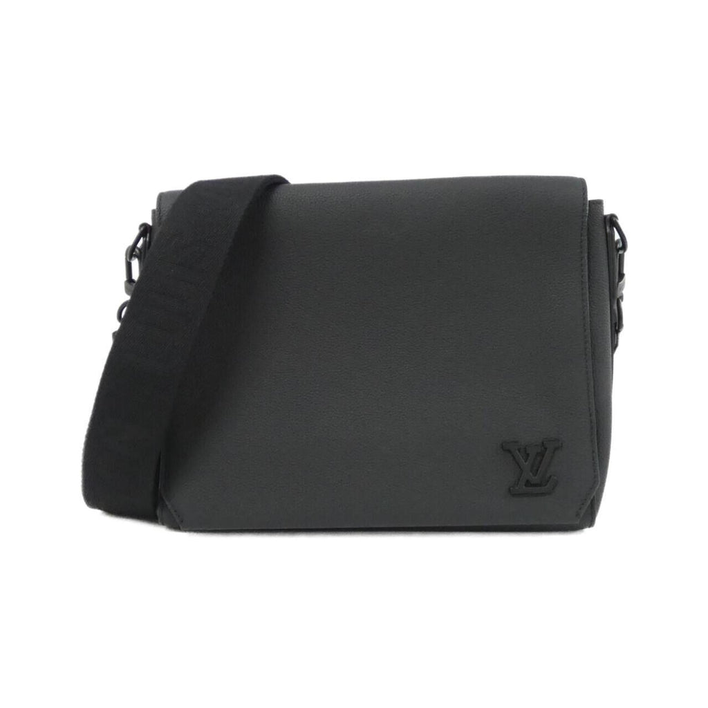 Louis Vuitton Black Leather Shoulder Bag