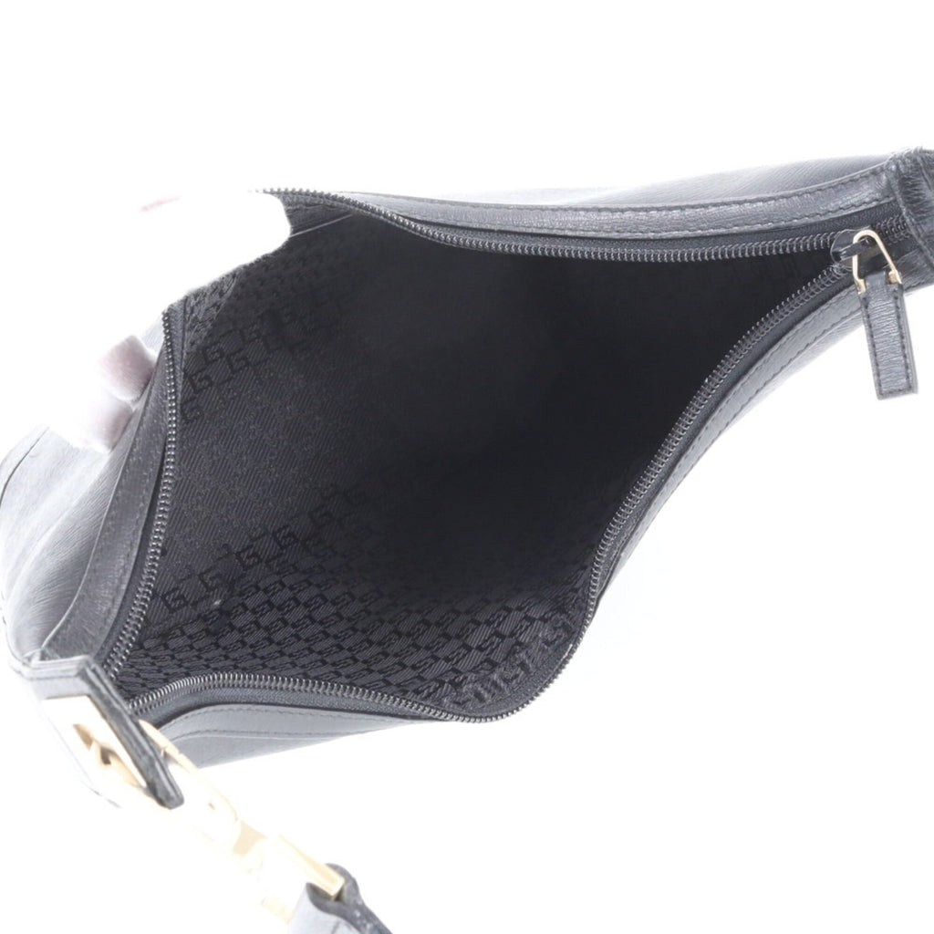 Gucci Black Leather Handbag Shoulder Bag (Pre-Owned)