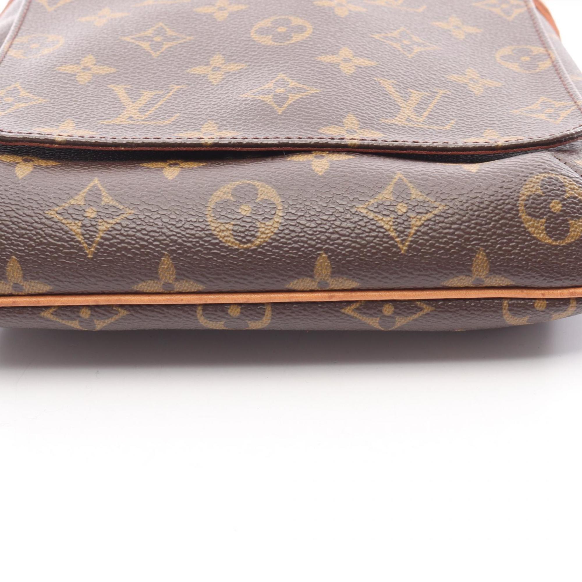 Louis Vuitton Brown Coated Canvas Pvc Monogram Leather Shoulder Bag
