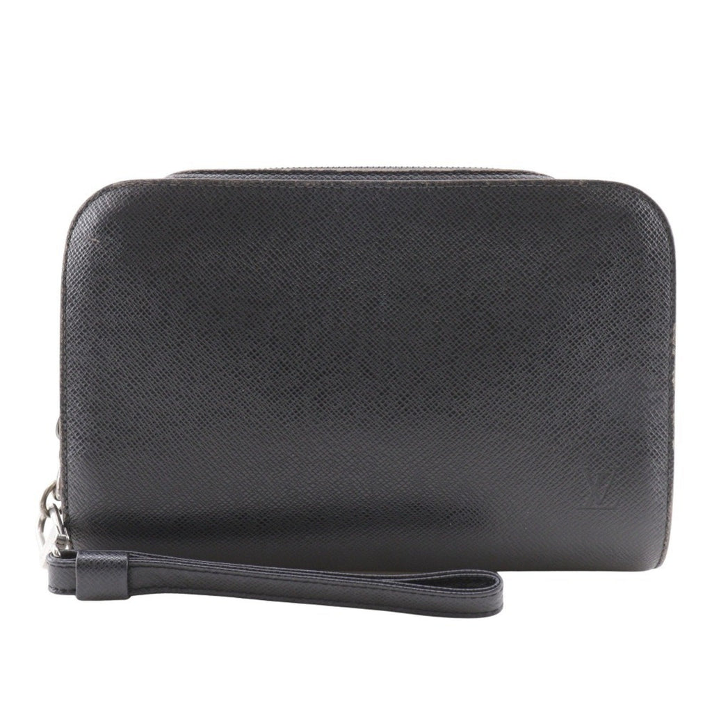 Louis Vuitton Taiga Ardoise Black Taiga Leather Handbag