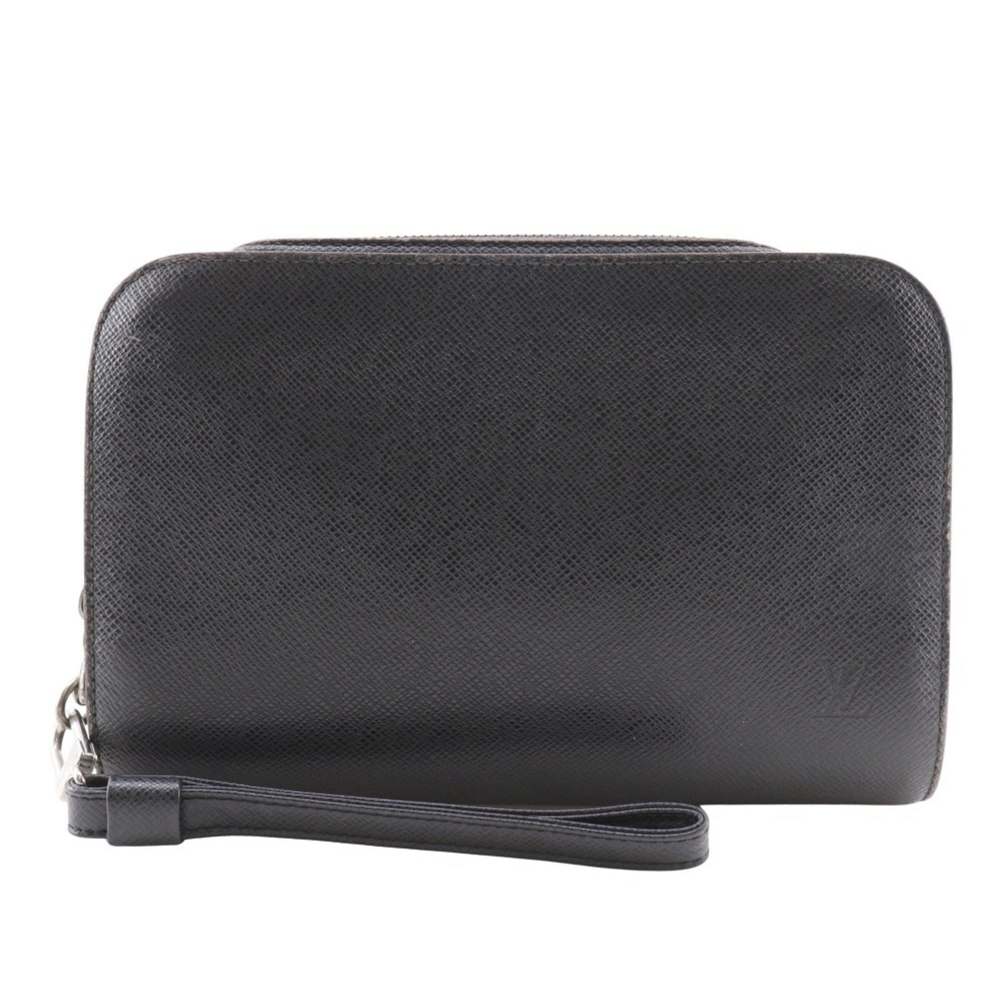Louis Vuitton Taiga Ardoise Black Taiga Leather Handbag