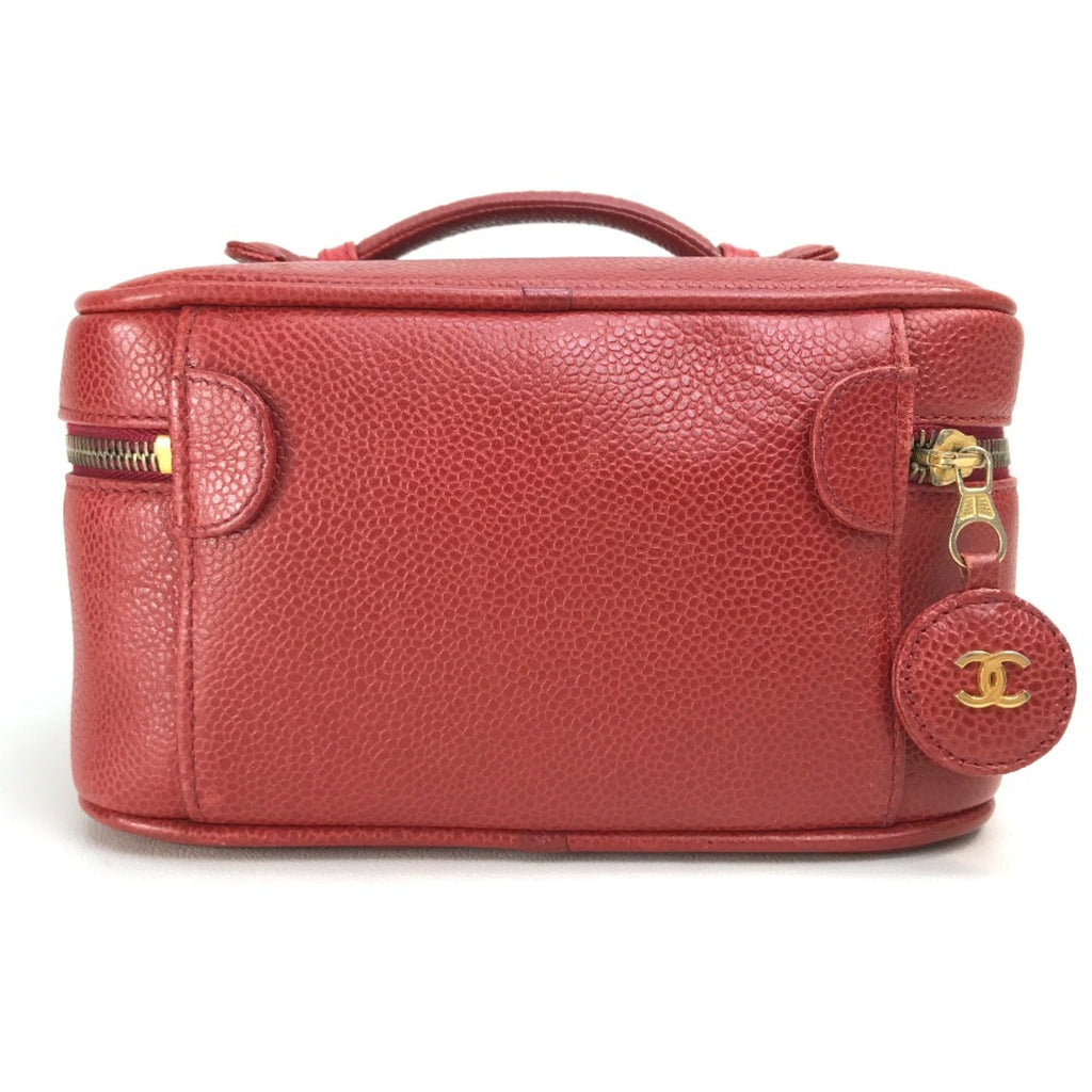 Chanel Red Leather Handbag