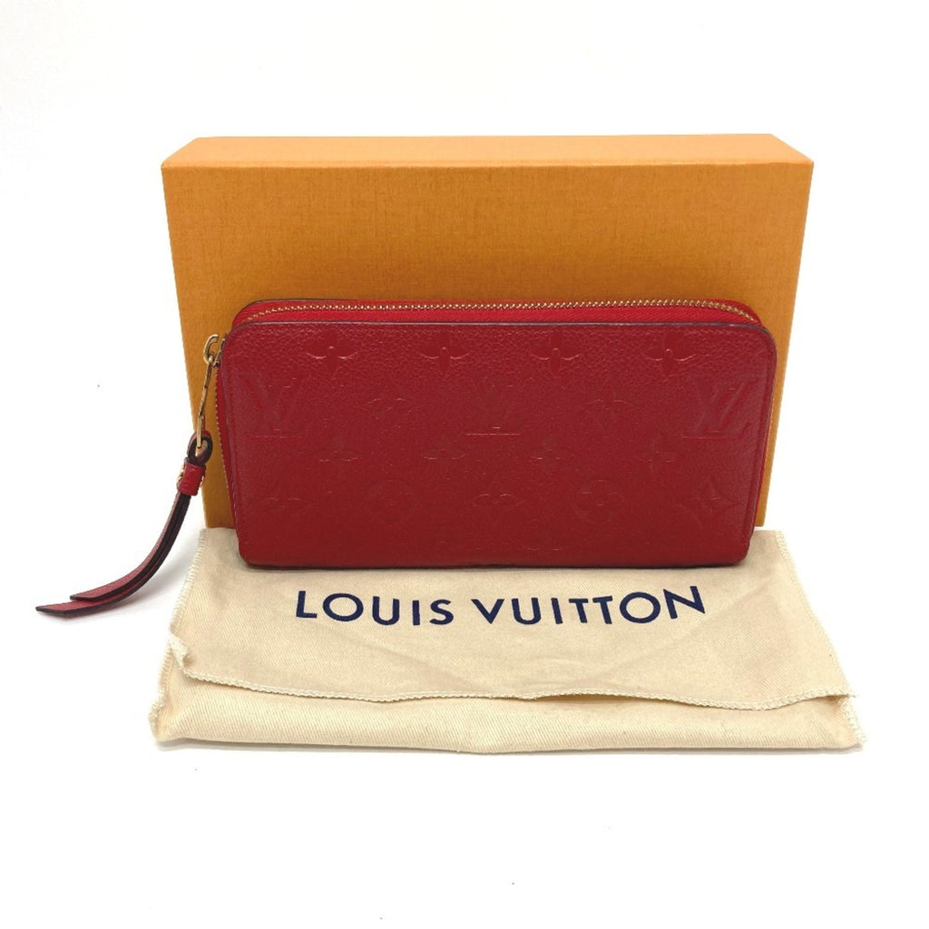 Louis Vuitton Monogram Empreinte Cerise Red Color Monogram Empreinte Long Wallet