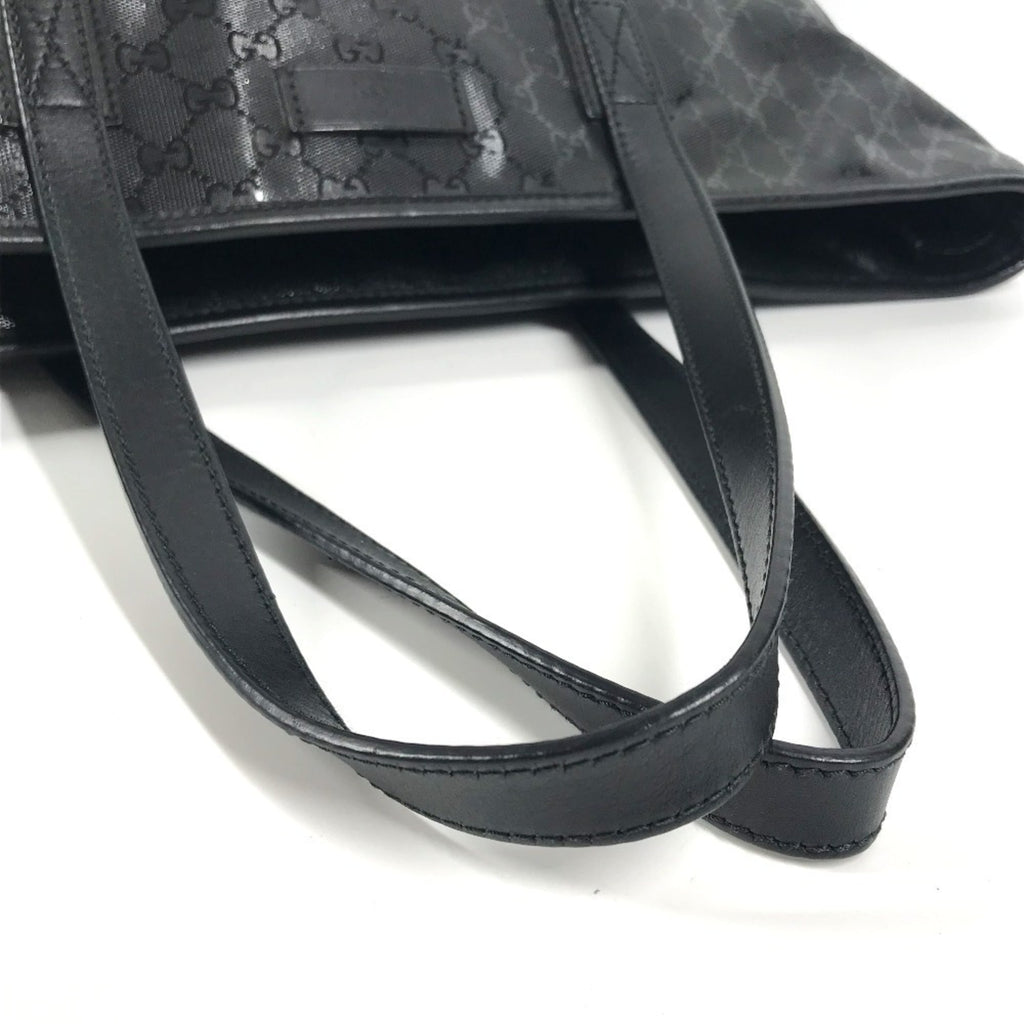 Gucci Gg Imprimé Black Gg Imprimé Shoulder Bag Tote Bag (Pre-Owned)