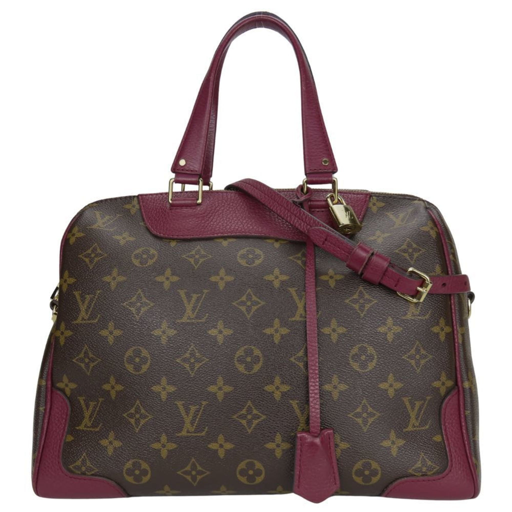 Louis Vuitton Aurore Brown Monogram Leather Handbag