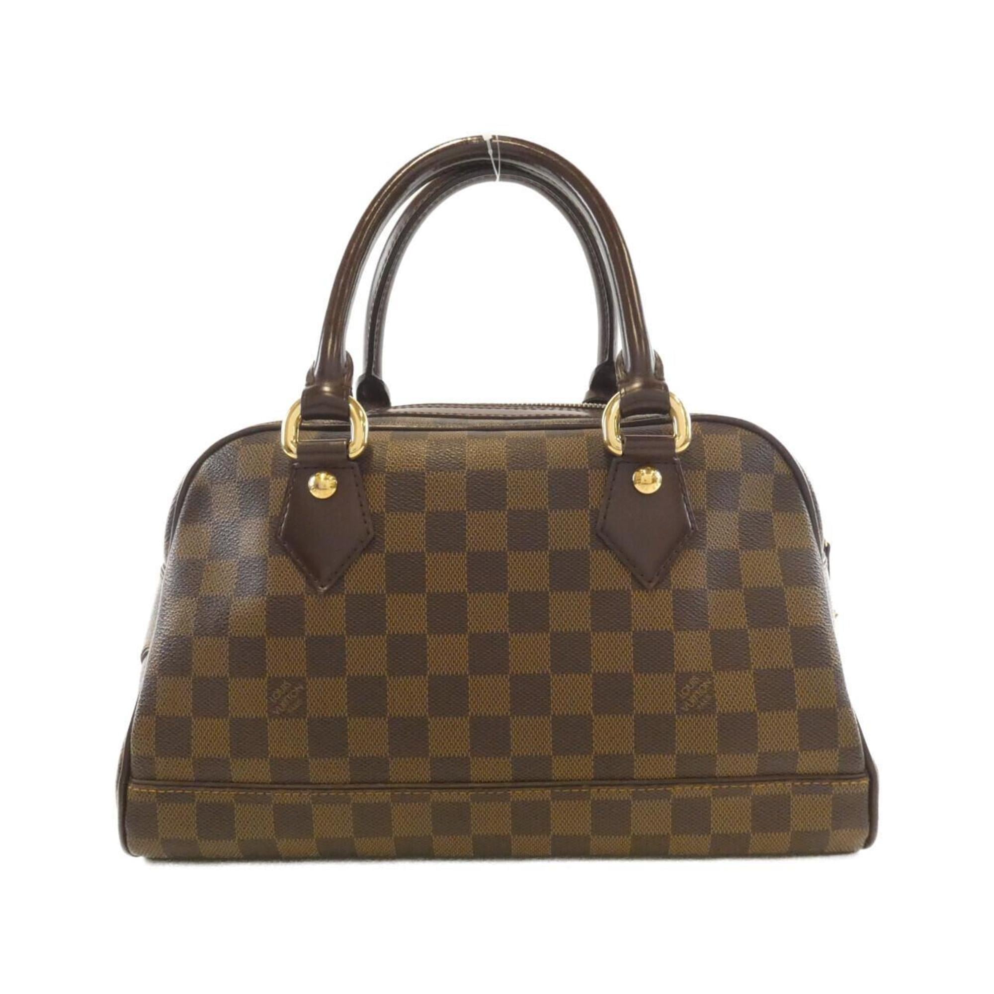 Louis Vuitton Brown Coated Canvas Handbag