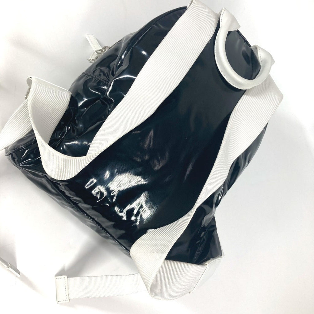 Chanel Black White Pvc Backpack