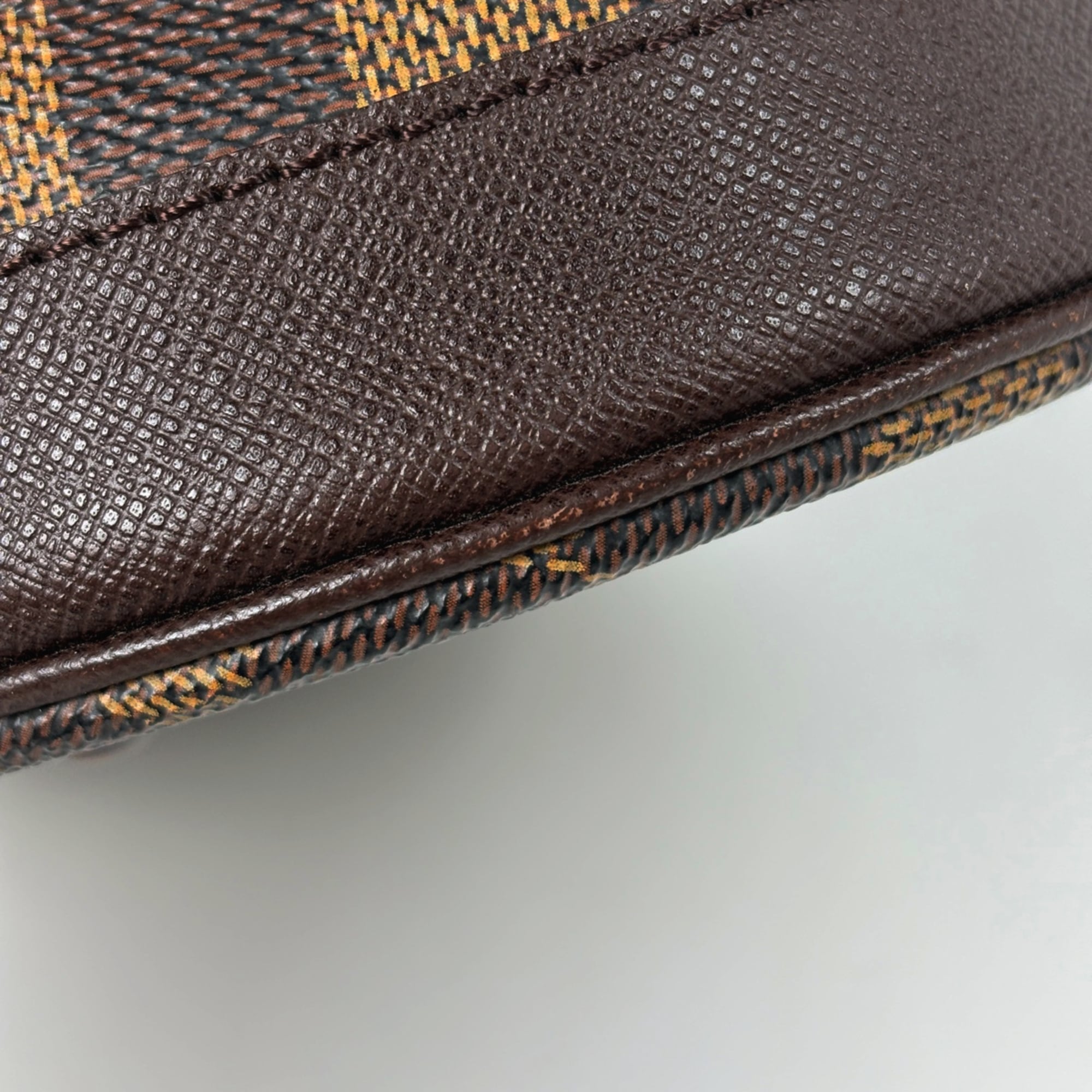 Louis Vuitton Brown Damier Canvas Handbag Pouch Tote Bag