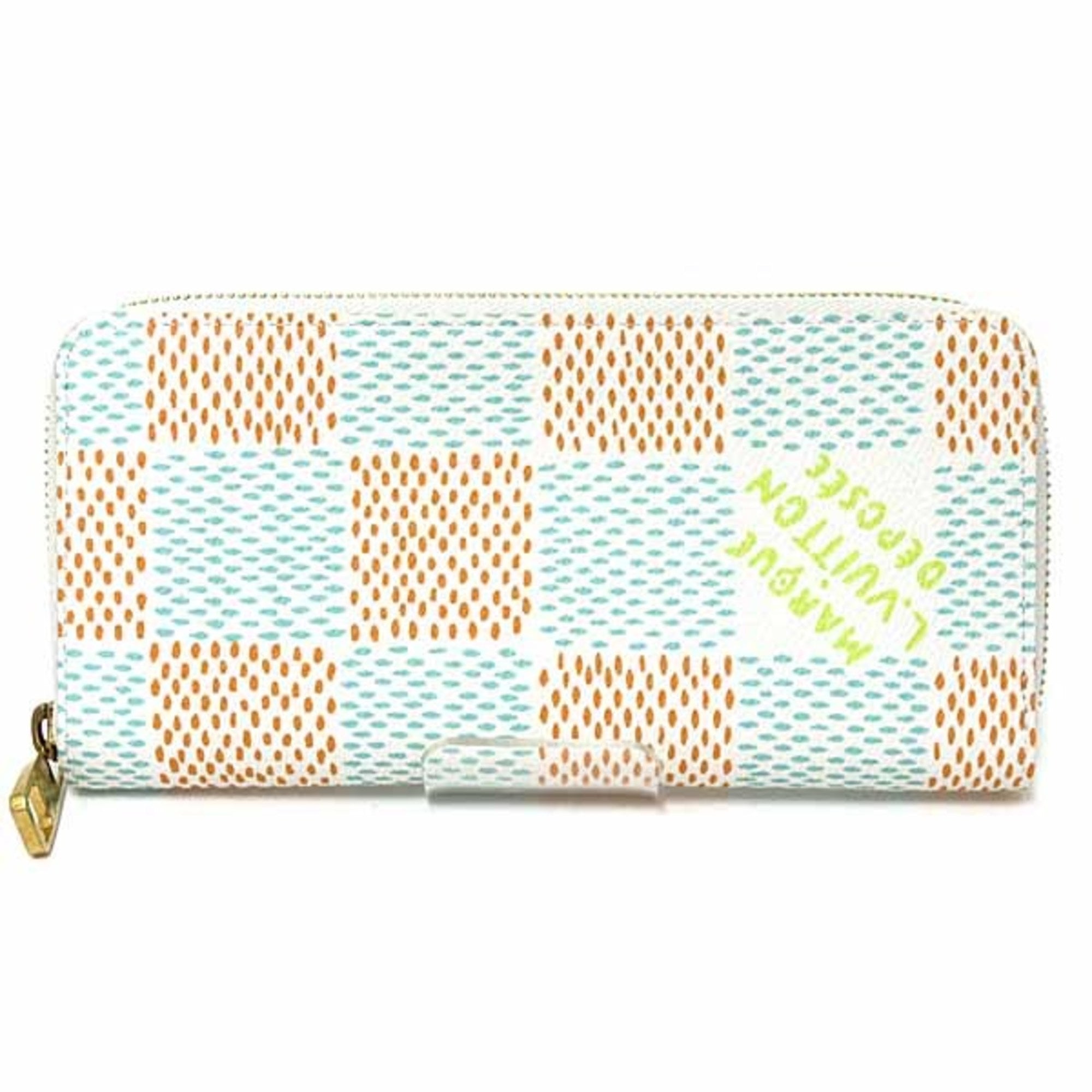 Louis Vuitton Damier Multi-Color White Long Wallet
