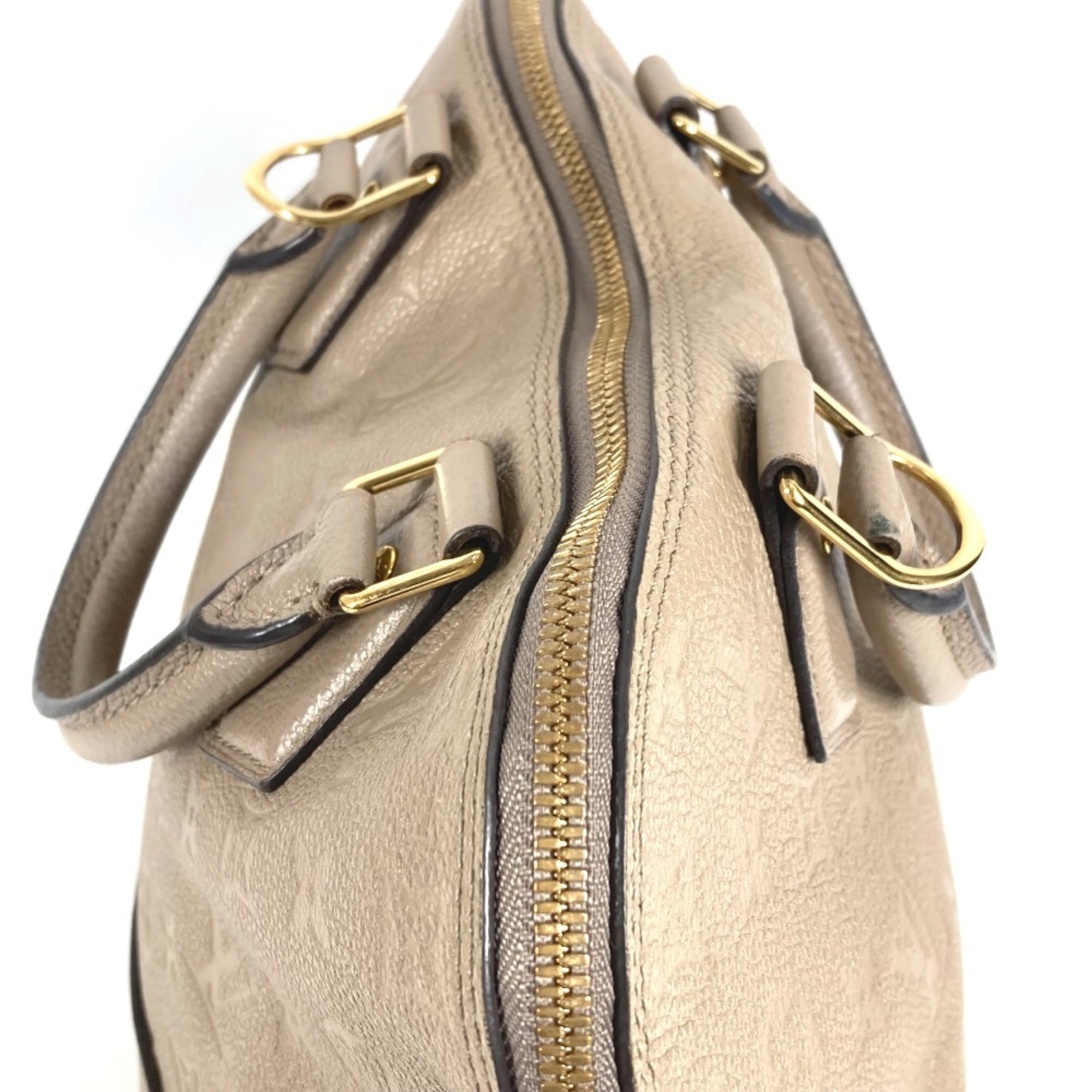 Louis Vuitton Beige Monogram Empreinte Leather Handbag Tote Bag