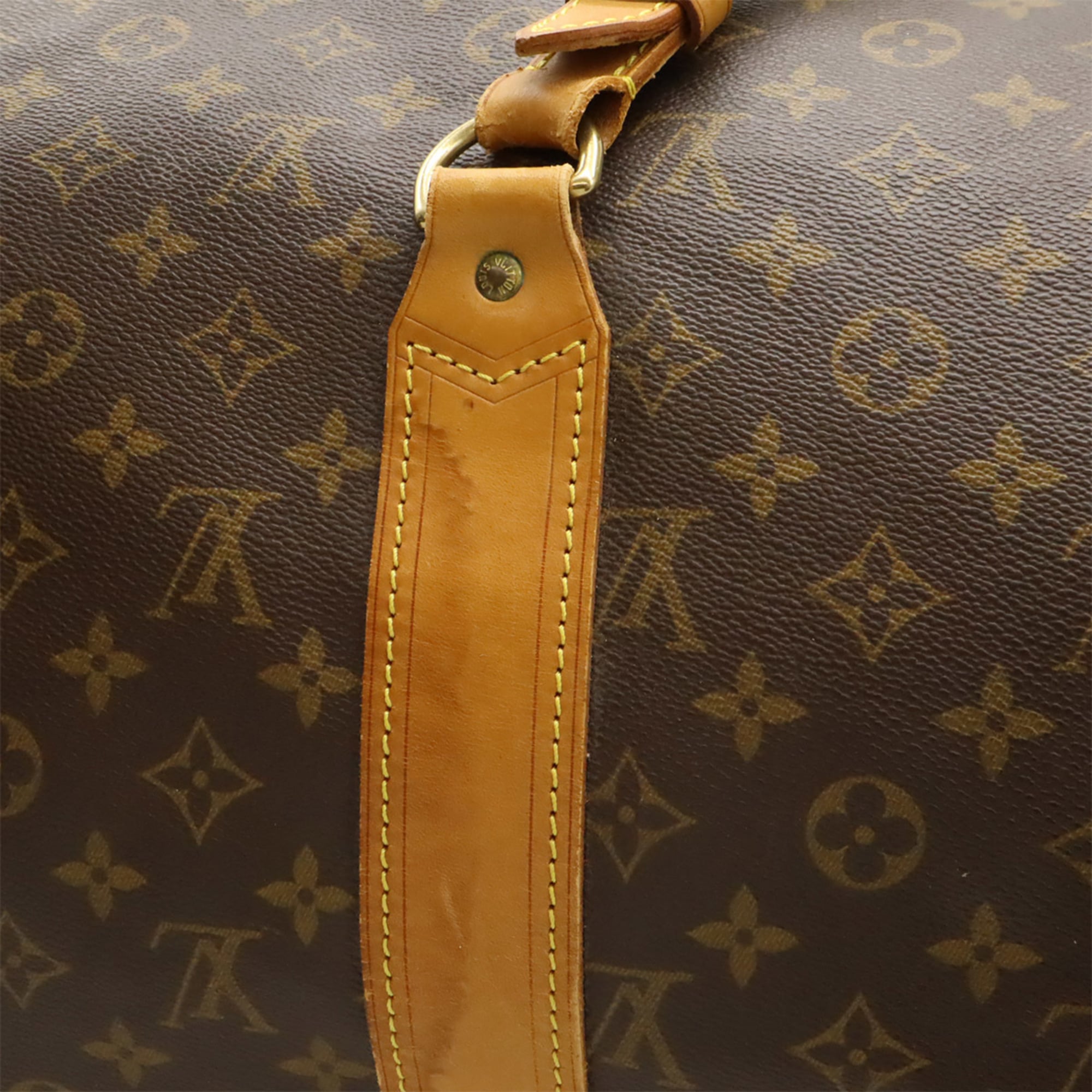 Louis Vuitton Brown Pvc Boston Bag Shoulder Bag