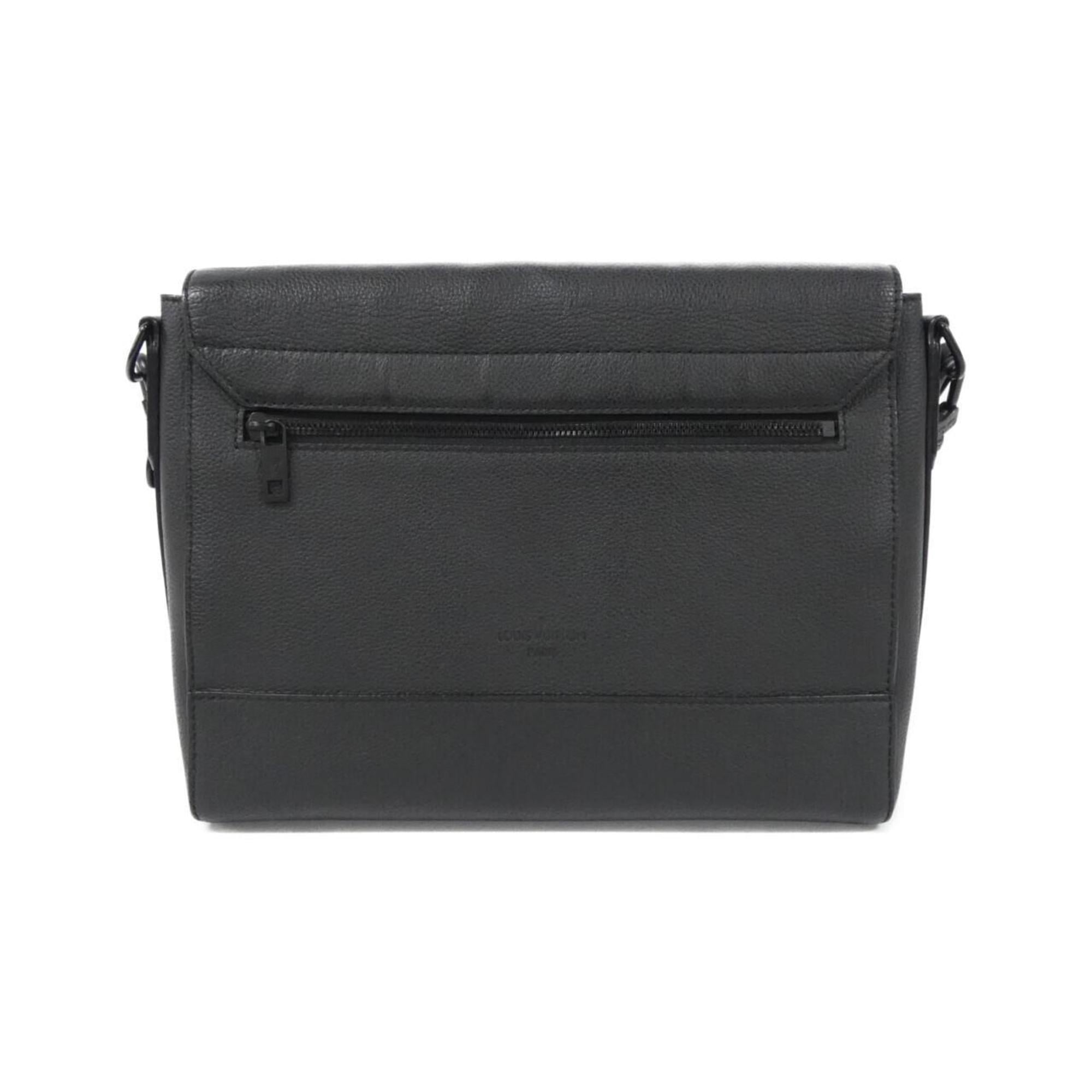 Louis Vuitton Black Leather Shoulder Bag