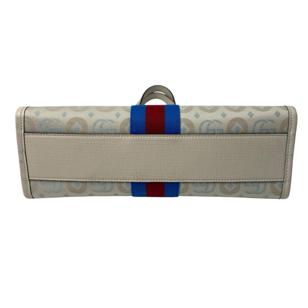 Gucci White Gg Canvas Tote Bag (Pre-Owned)