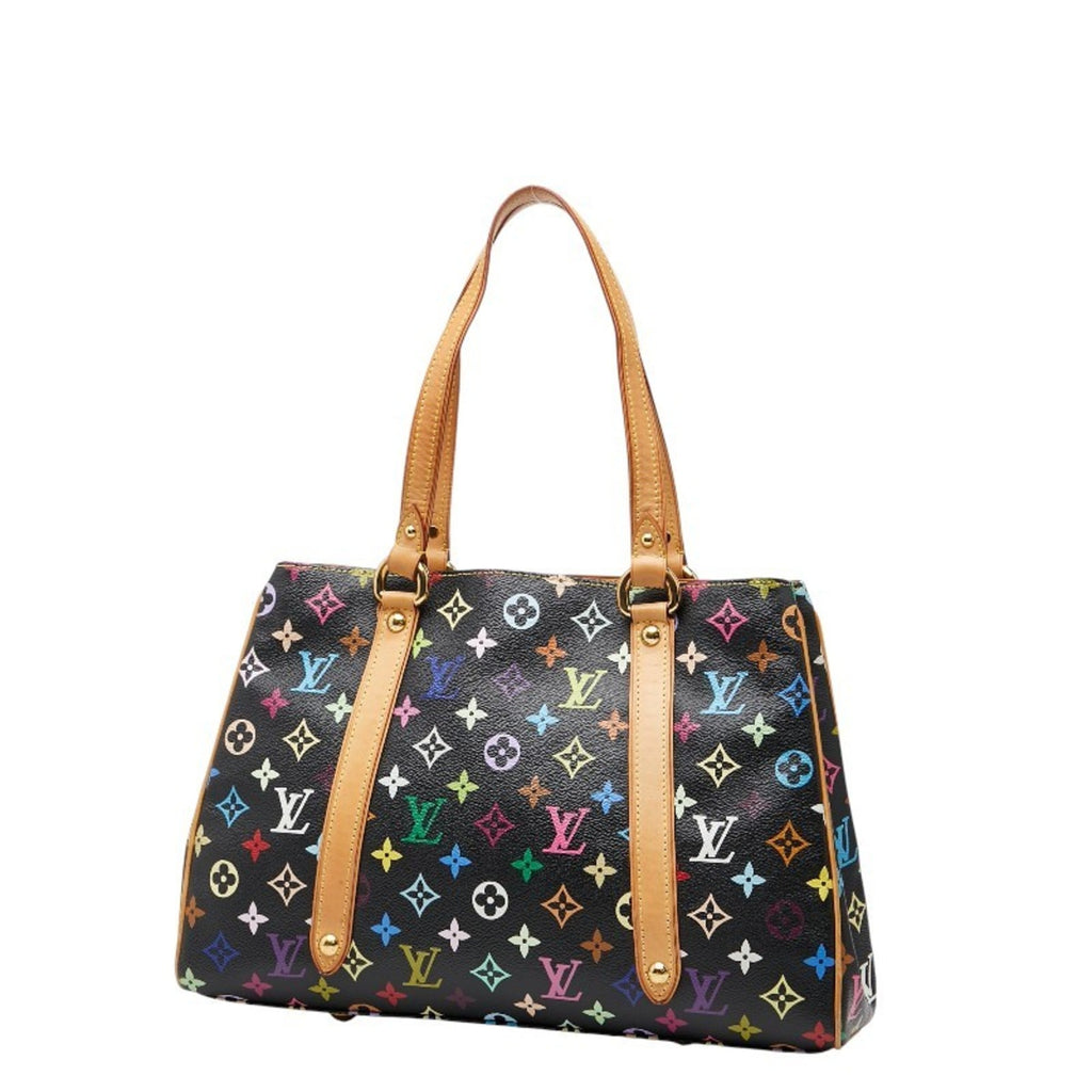 Louis Vuitton Black Multi-Color Pvc Leather Handbag Tote Bag