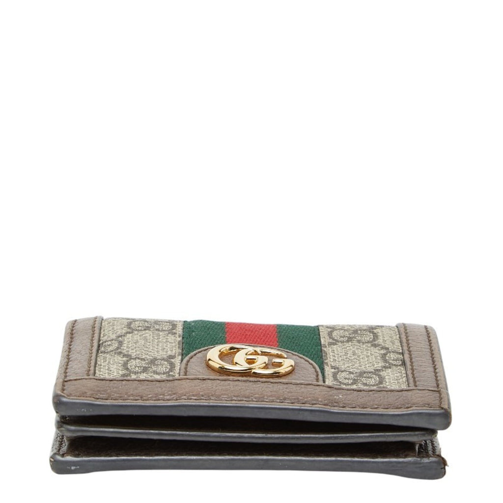 Gucci Beige Multi-Color Leather Wallet (Bi-Fold) (Pre-Owned)