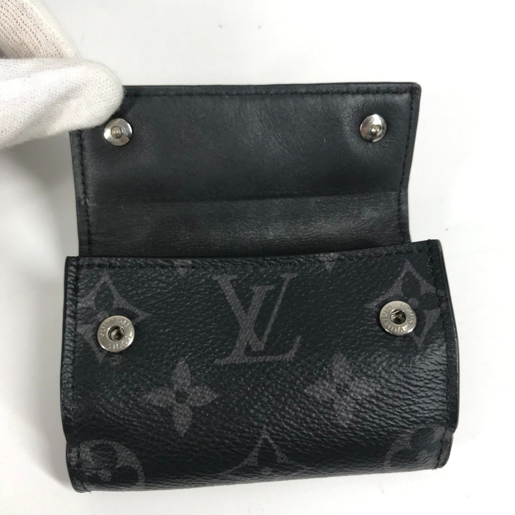 Louis Vuitton Black Gray Monogram Eclipse Canvas Wallet (Tri-Fold)