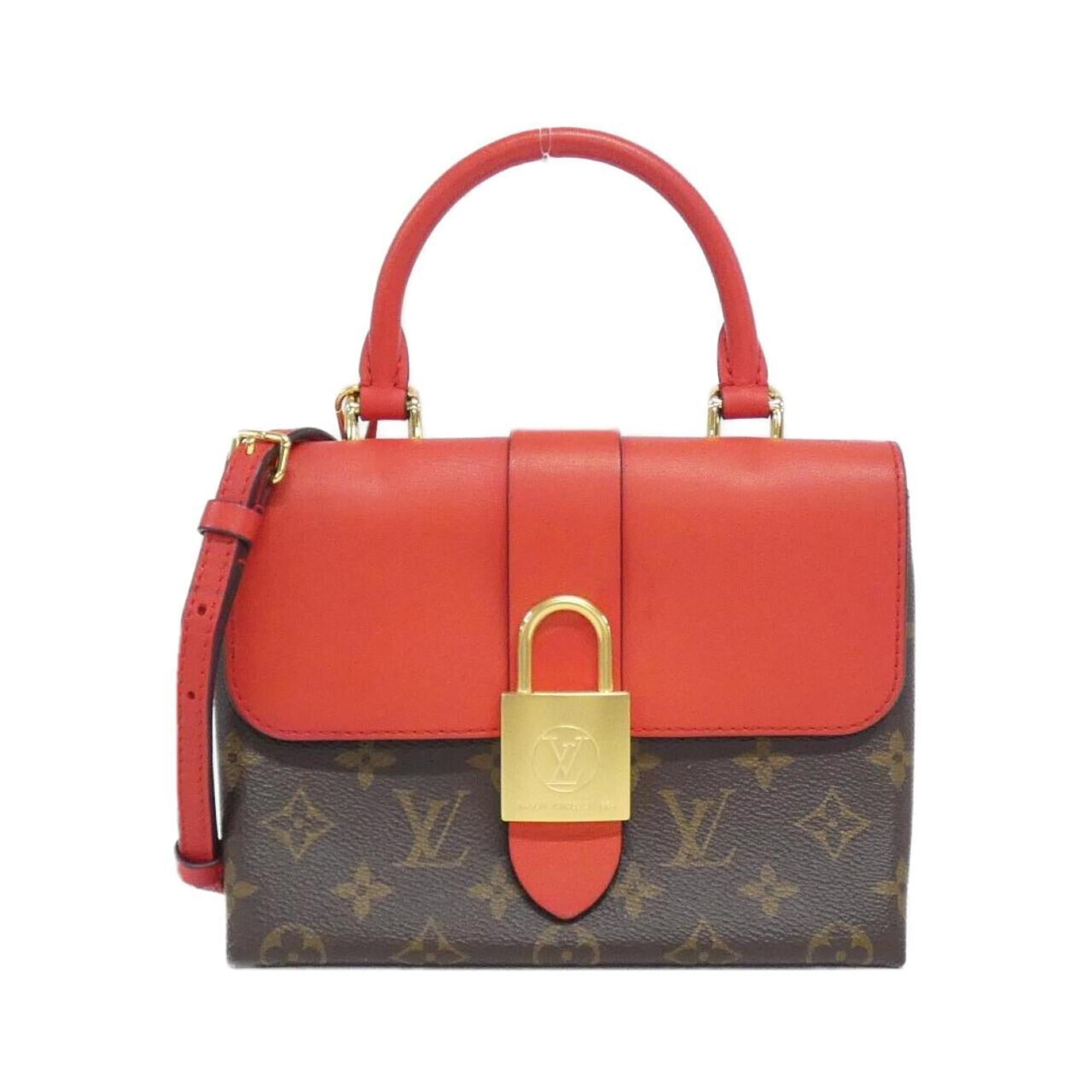 Louis Vuitton Coquelicots Marron Coated Canvas Leather Handbag