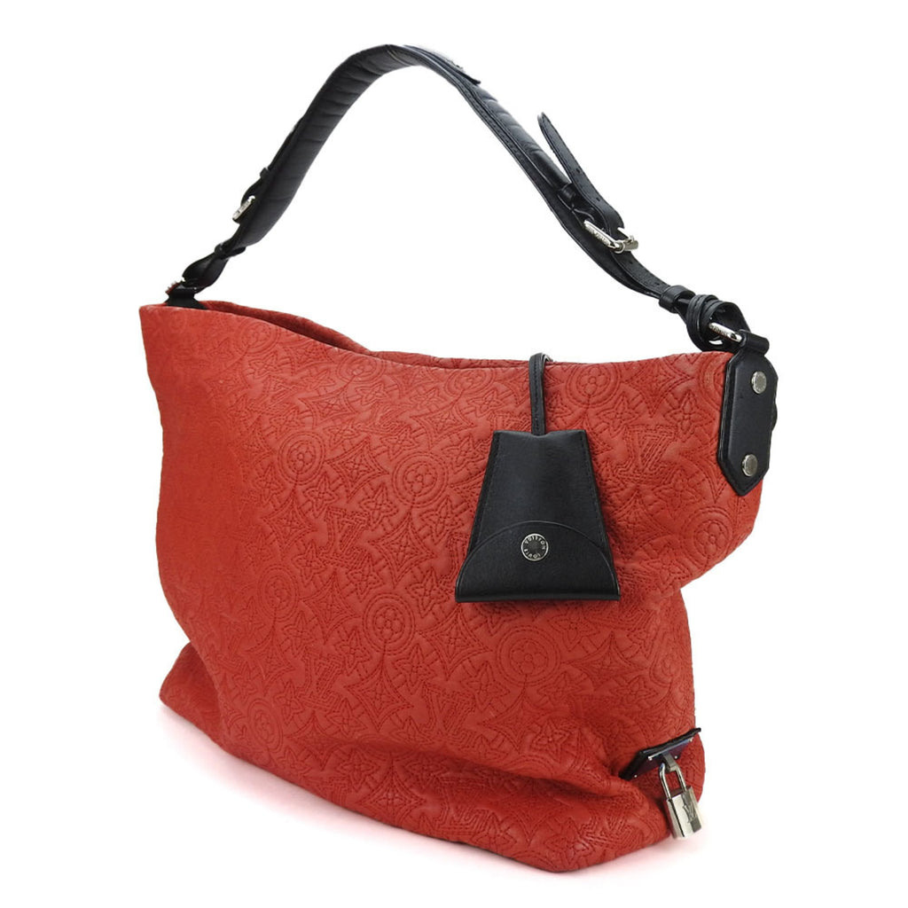 Louis Vuitton Black Red Color Monogram Shoulder Bag