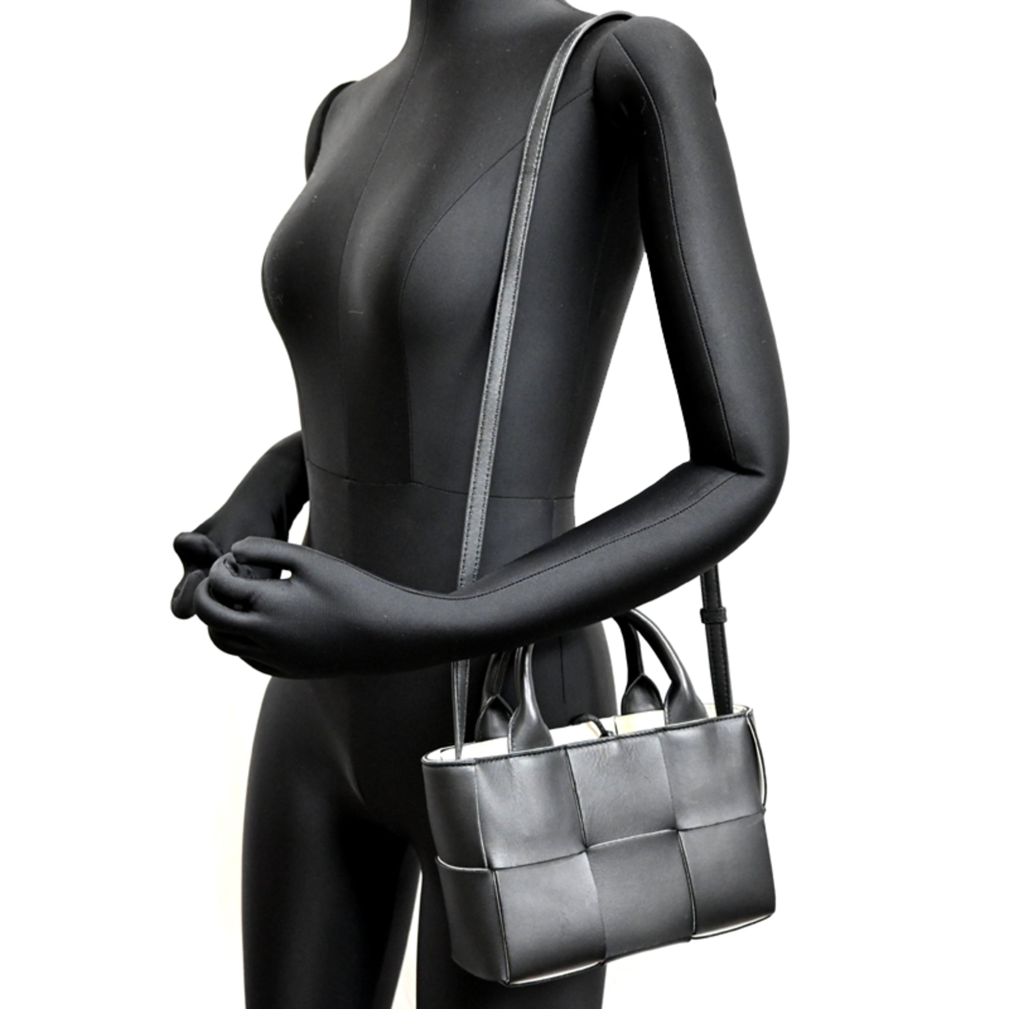 Bottega Veneta White Leather Tote Bag