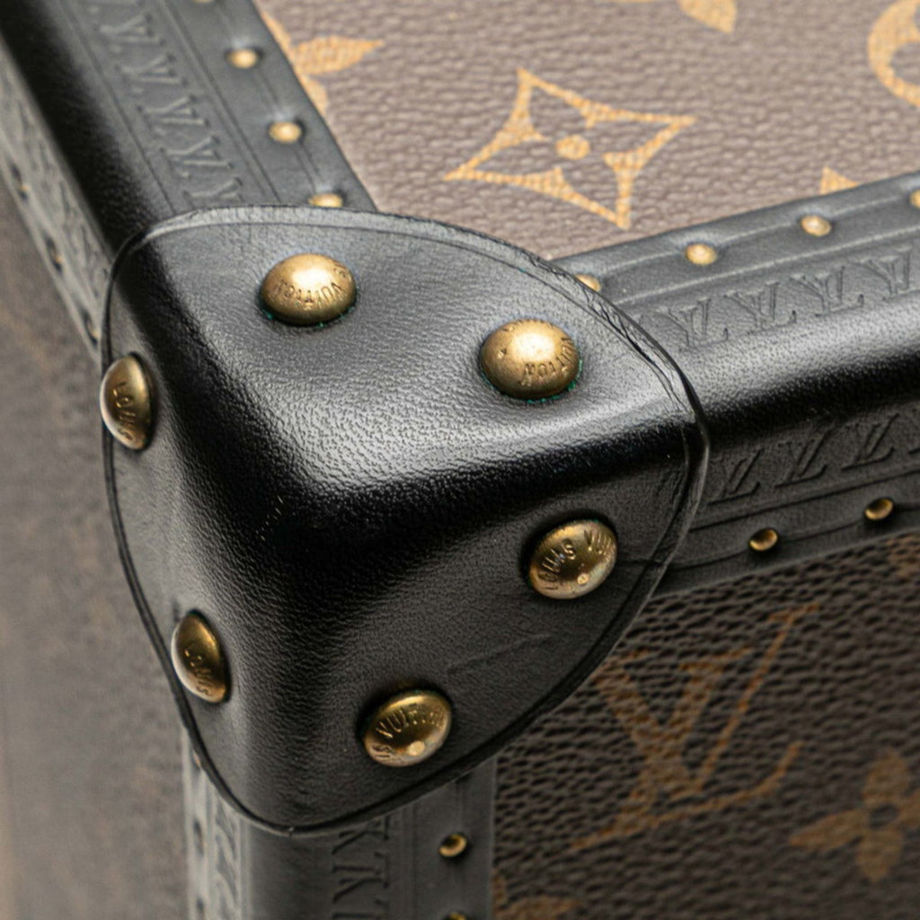 Louis Vuitton Monogram Reverse Black Brown Monogram Reverse Pvc Leather Attaché Case Briefcase