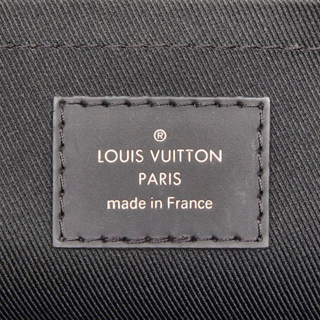 Louis Vuitton Black Pvc Leather Clutch Bag Pochette