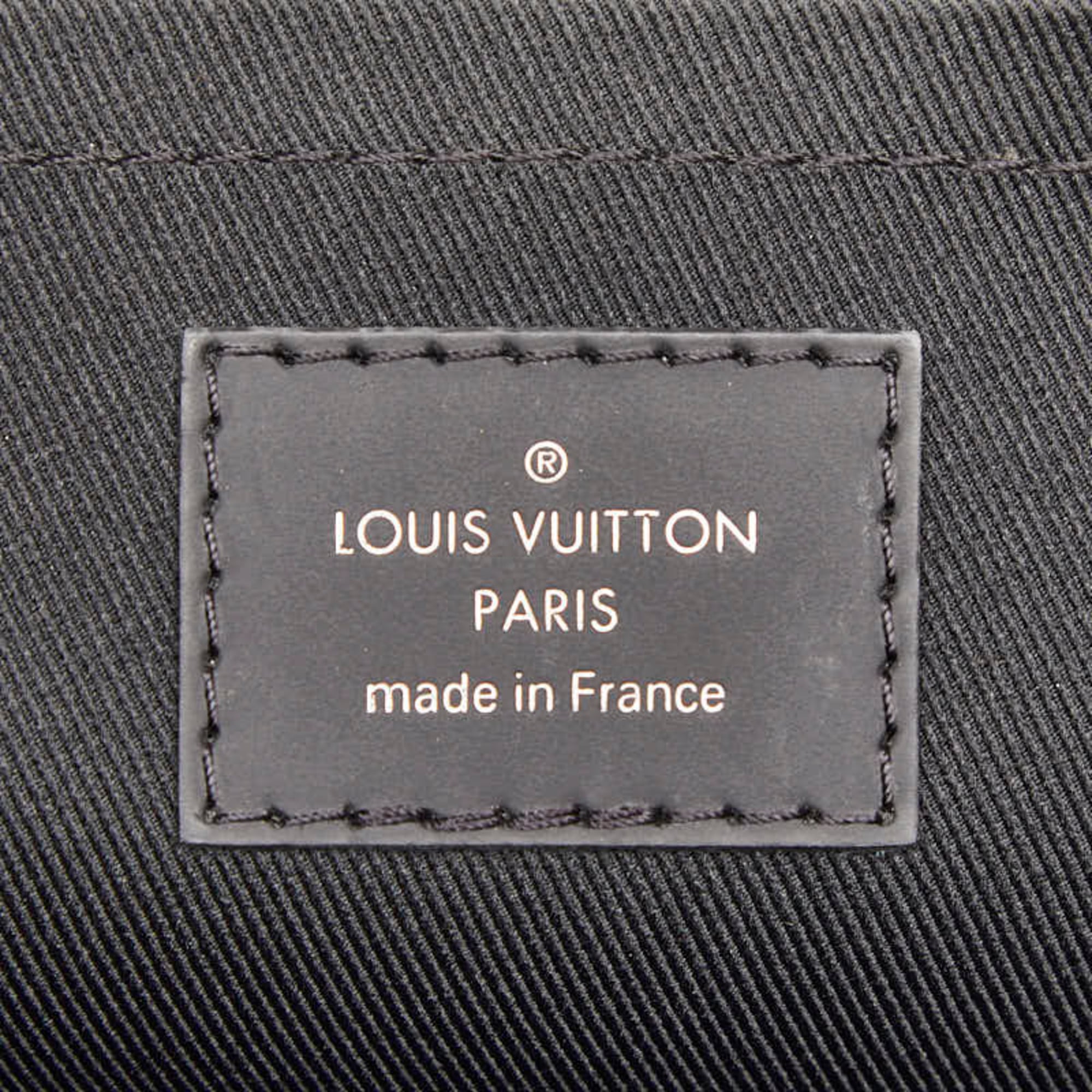 Louis Vuitton Black Pvc Leather Clutch Bag Pochette