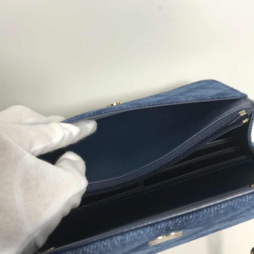 Chanel Blue Denim Shoulder Bag