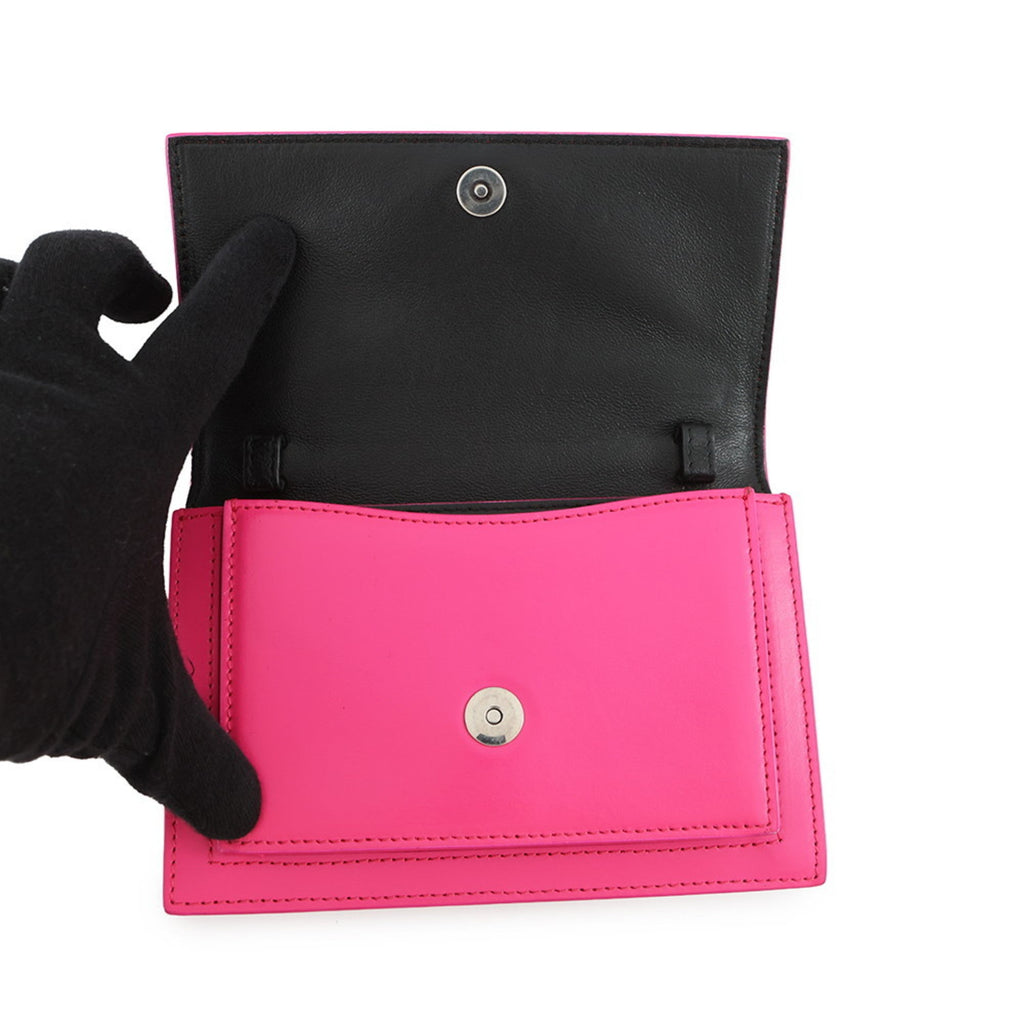 Balenciaga Pink Leather Handbag Pouch Shoulder